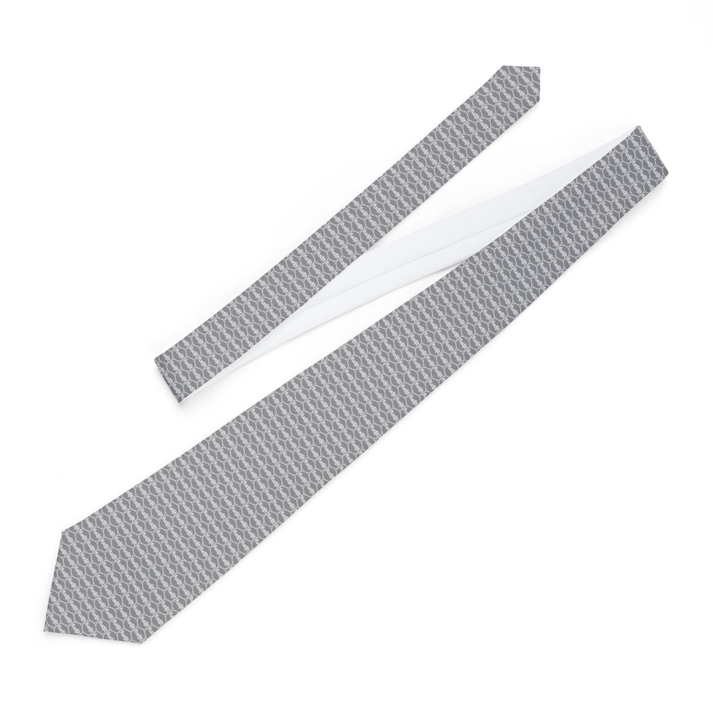Gray Unbroken Chain fudjt Necktie