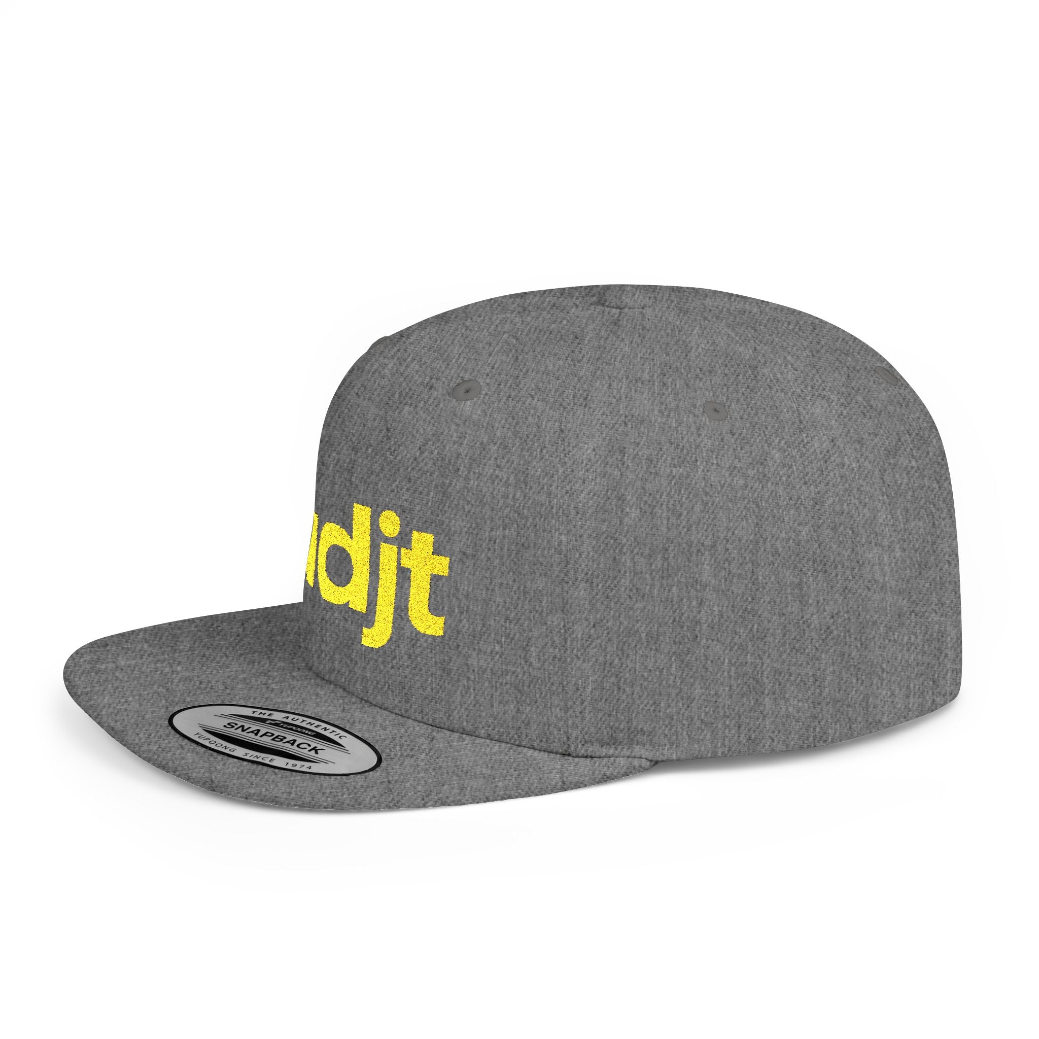 Stylish Flat Bill Snapback Gold fudjt Streetwear Logo Cap | 11 Colors