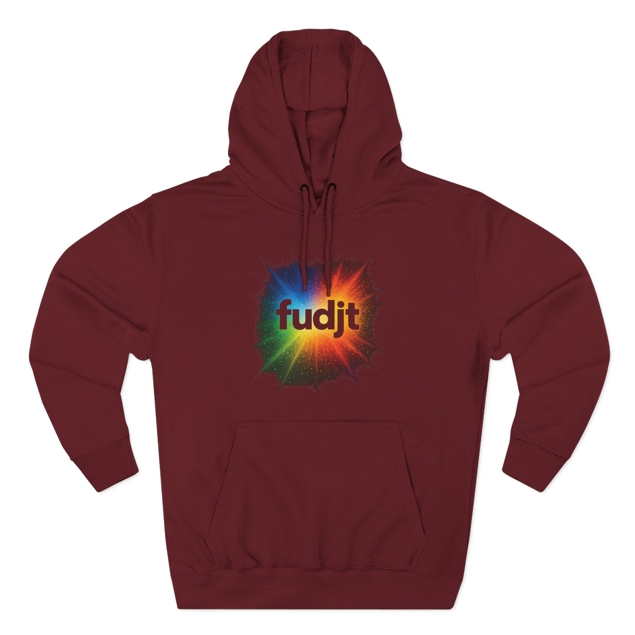 fudjt Burst of Empowerment Hoodie – Premium Fleece Pullover with Explosion of Color | 14 Colors