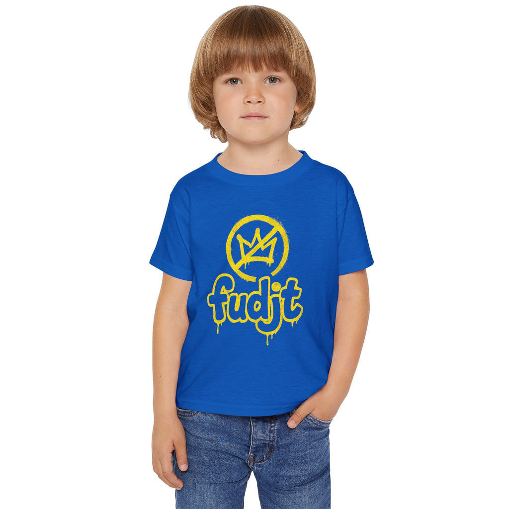 fudjt Toddler Tee with Golden fudjt No Kings Design | 6 Colors