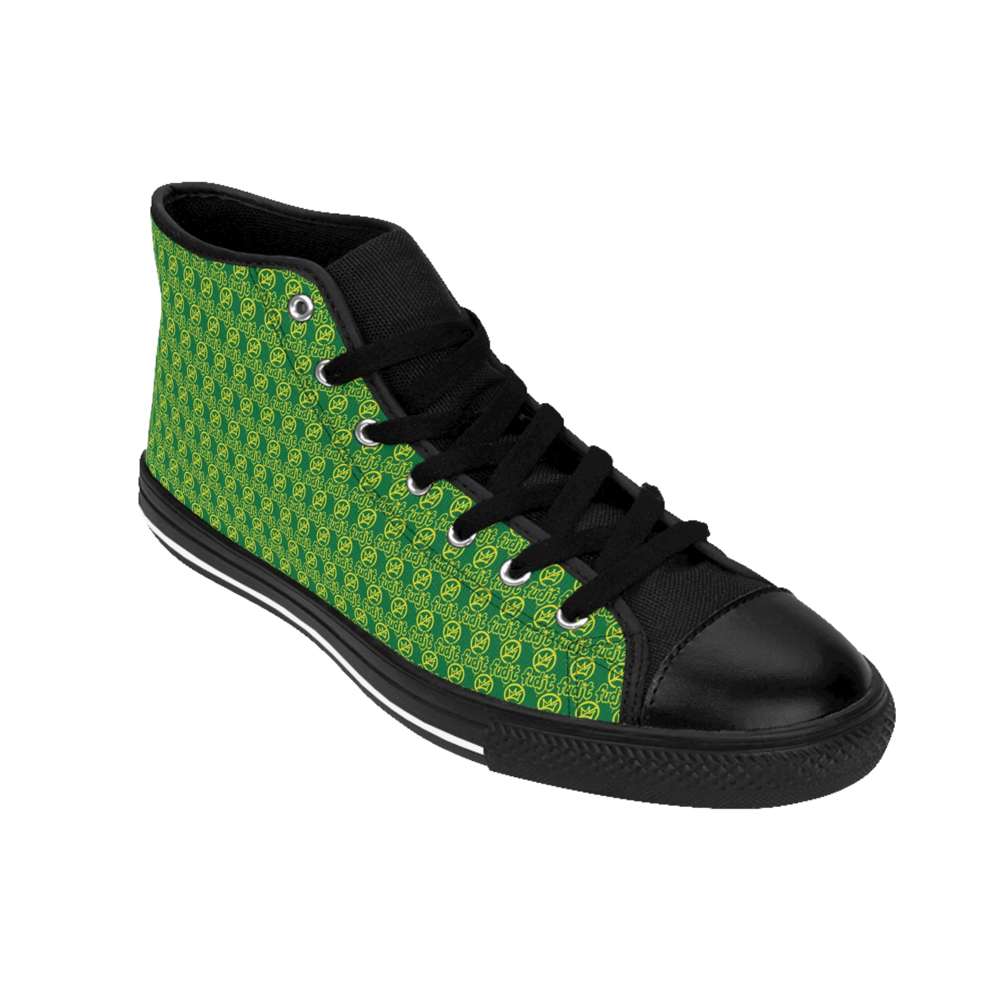 Dark Green Golden fudjt No Kings Street Style Sneakers | Men & Boys .5 High Top