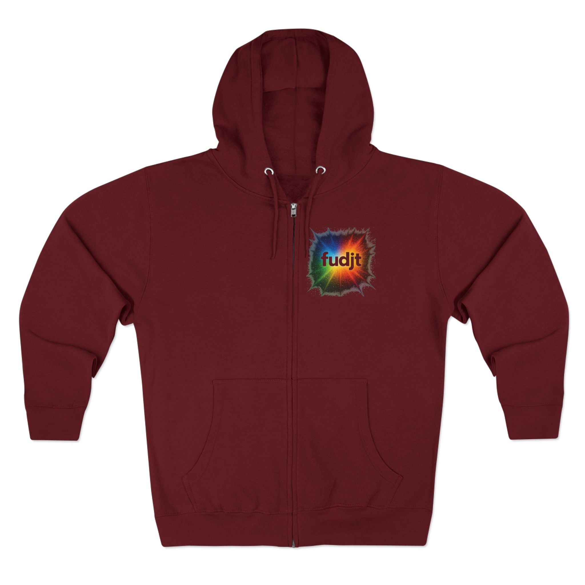fudjt Burst of Empowerment Zip Hoodie | Front & Back Graphic | 8 Colors