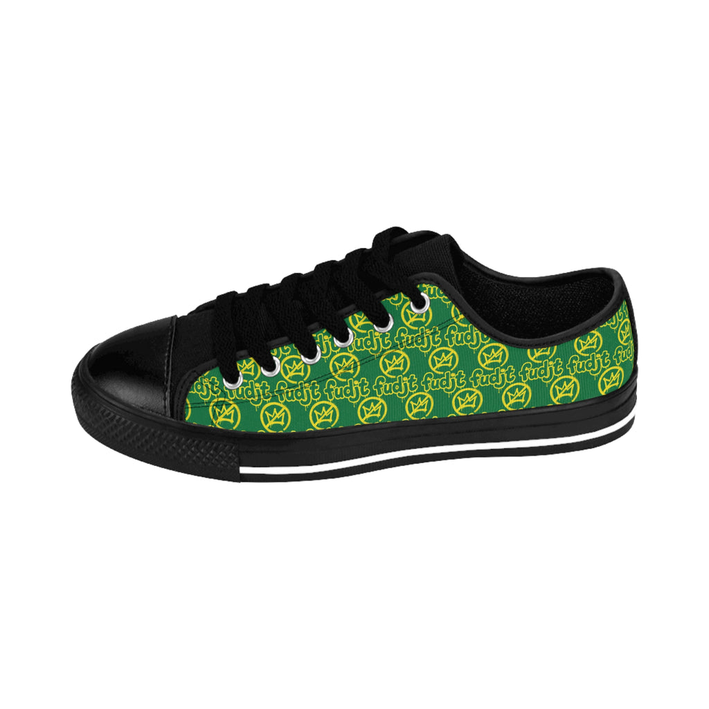 Dark Green Golden fudjt No Kings Street Style Sneakers | Women & Girls All Over 1 Low Top