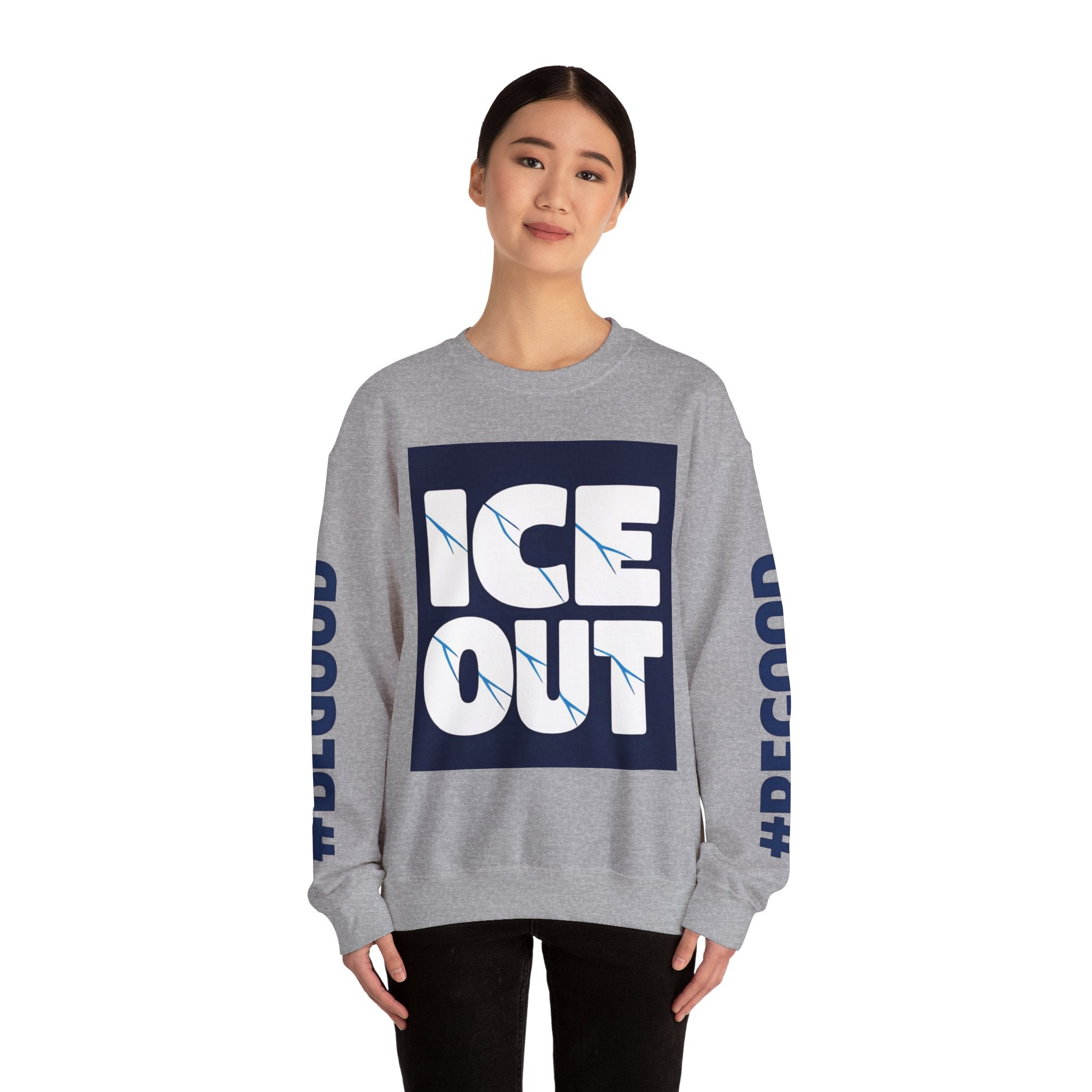 Ice Out Crewneck Sweatshirt — #PRETTIGOOD Graphic Pullover | 10 Colors