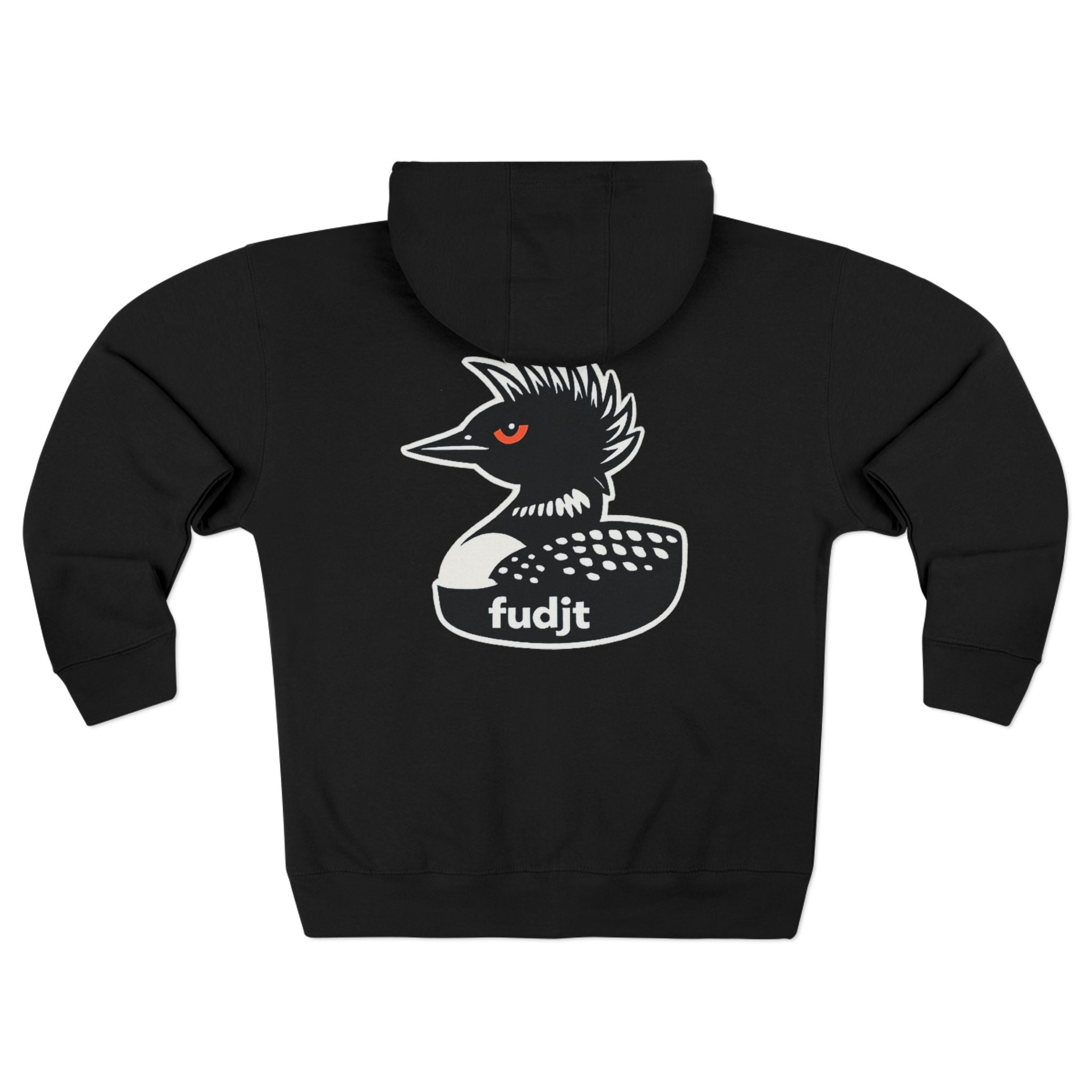 fudjt Rebel Loon Decoy Zip Hoodie | Front & Back Graphic | 9 Colors