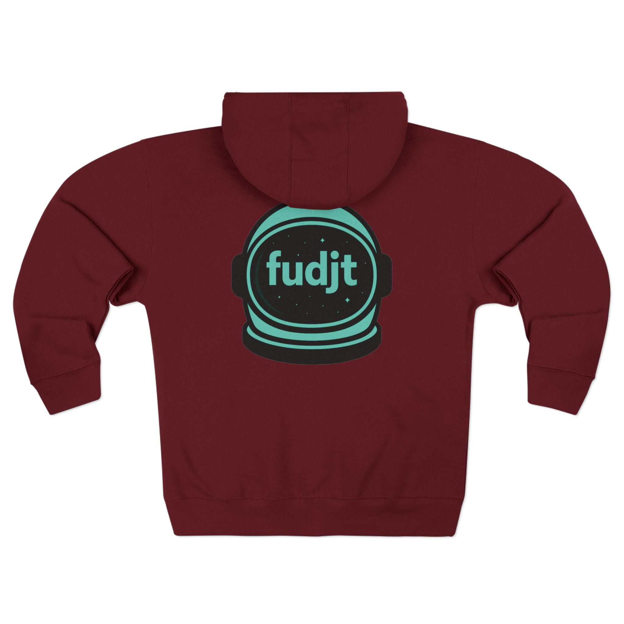 Zip Hoodie with Green Space fudjt | Front & Back Graphic | 9 Colors