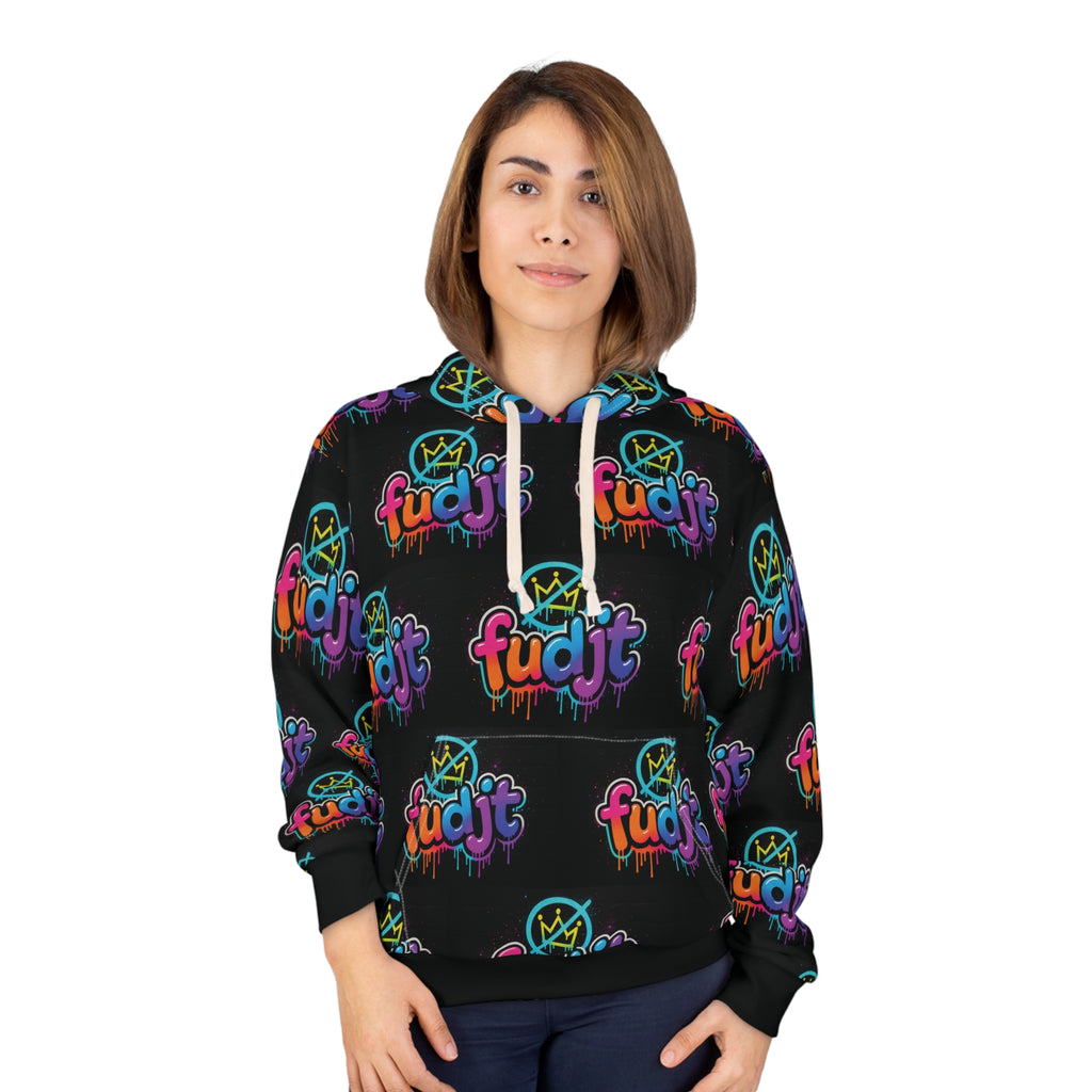 fudjt No Kings Clown Town Hoodie | All Over Black v1-10