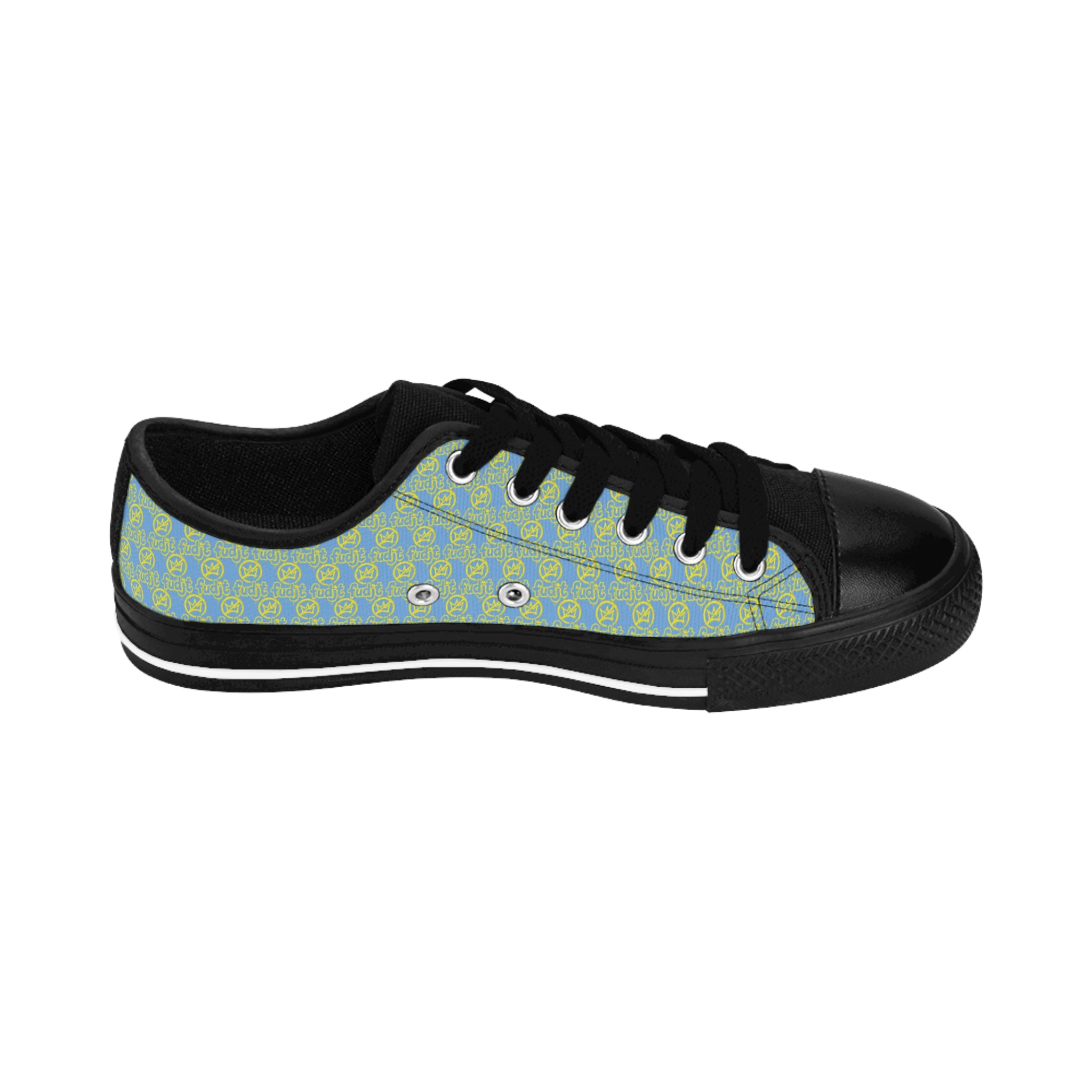 Light Blue Golden fudjt No Kings Street Style Sneakers | Women & Girls All Over .5 Low Top