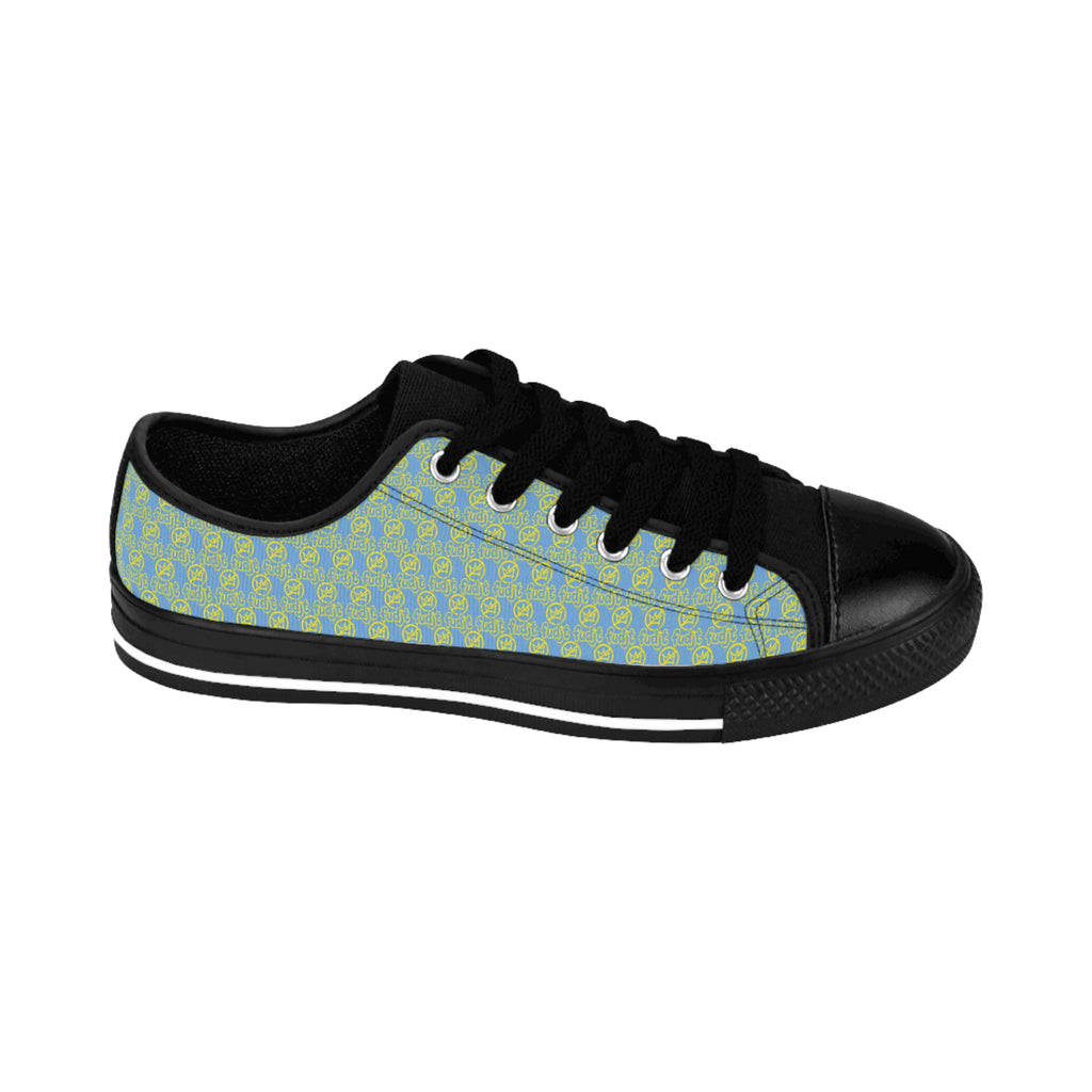 Light Blue Golden fudjt No Kings Street Style Sneakers | Men & Boys All Over .5 Low Top