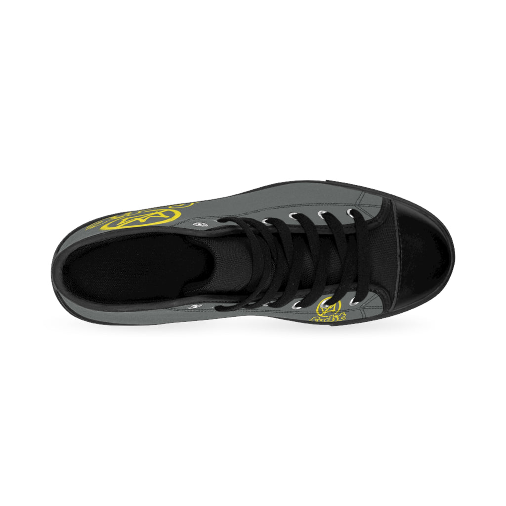Dark Gray Golden fudjt No Kings Street Style Sneakers | Women & Girls 3.75 High Top