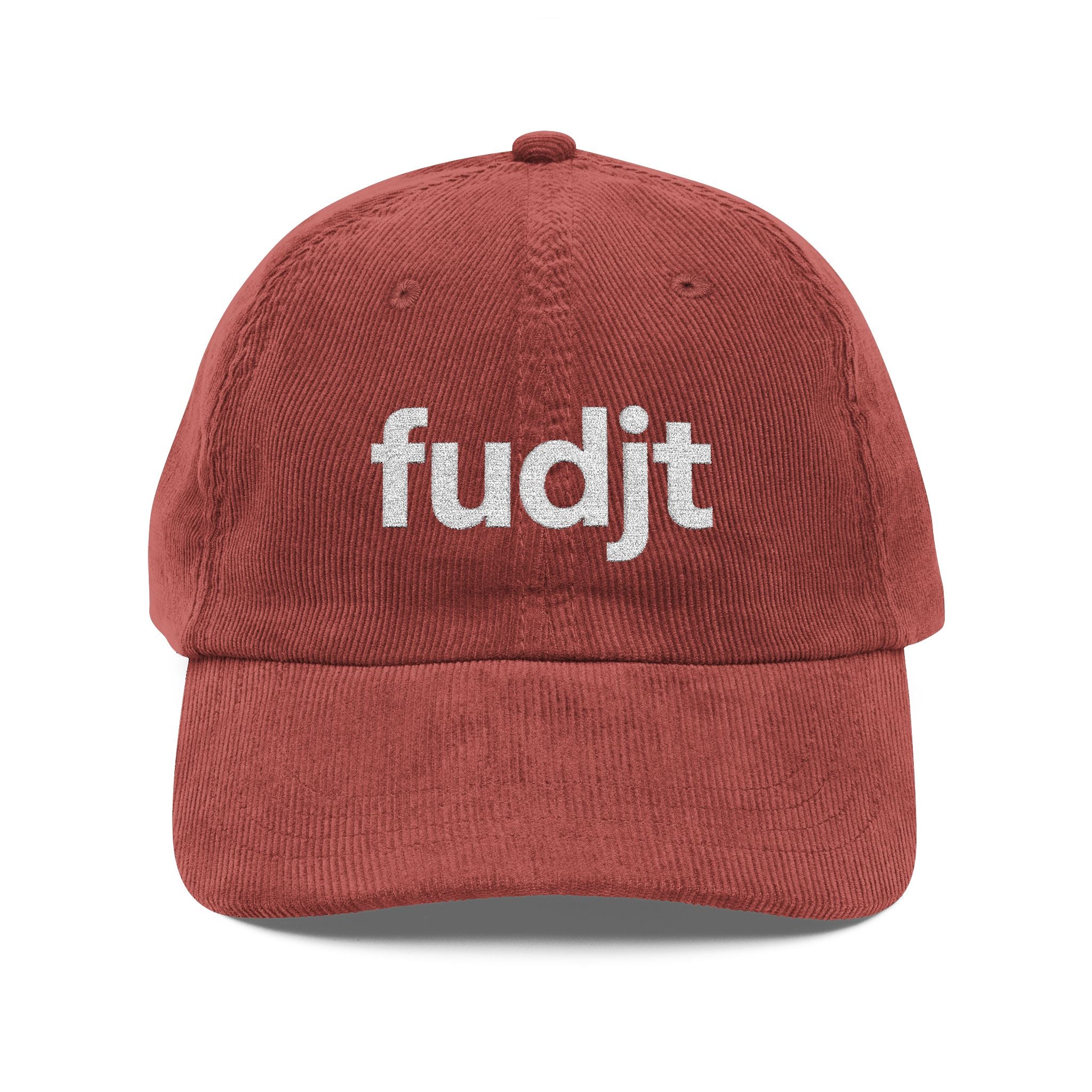 Vintage Corduroy Cap with White fudjt Embroidery | 5 Colors
