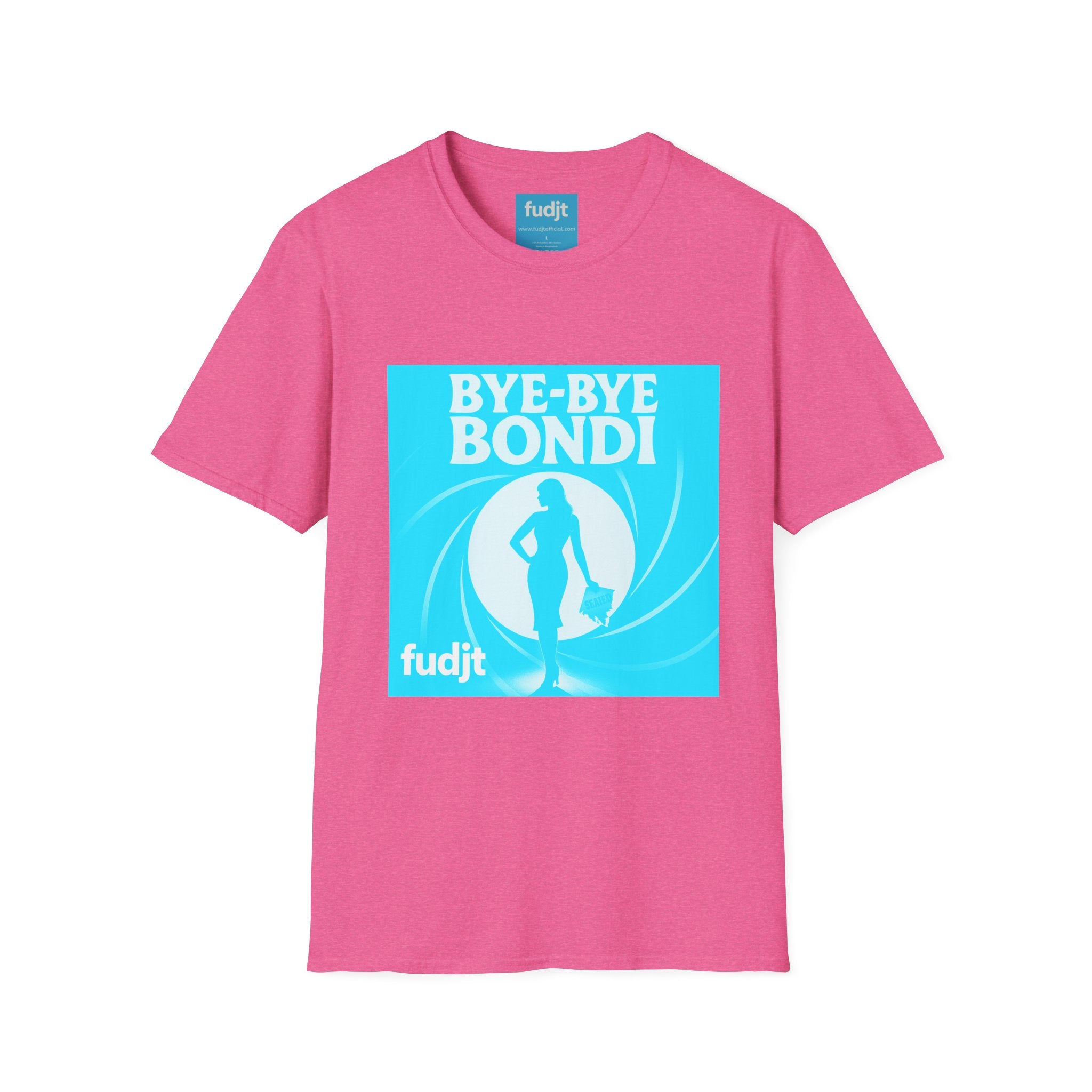Bye-Bye Bondi | Blue Smoke Screen Retro fudjt Tee | 15 Colors