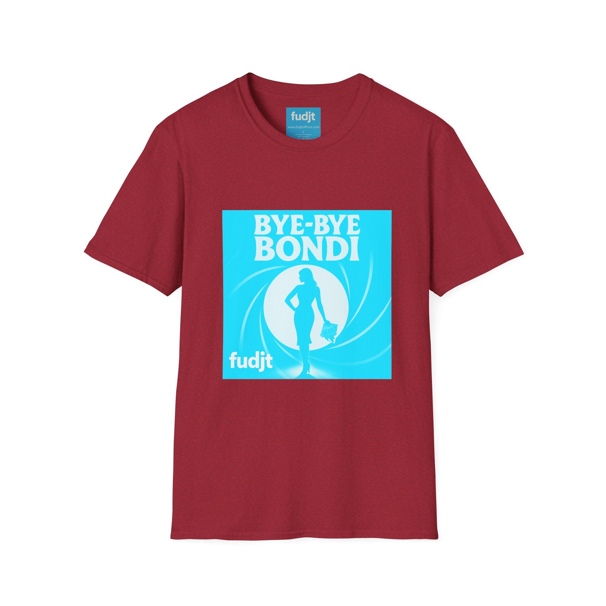 Bye-Bye Bondi | Blue Smoke Screen Retro fudjt Tee | 15 Colors