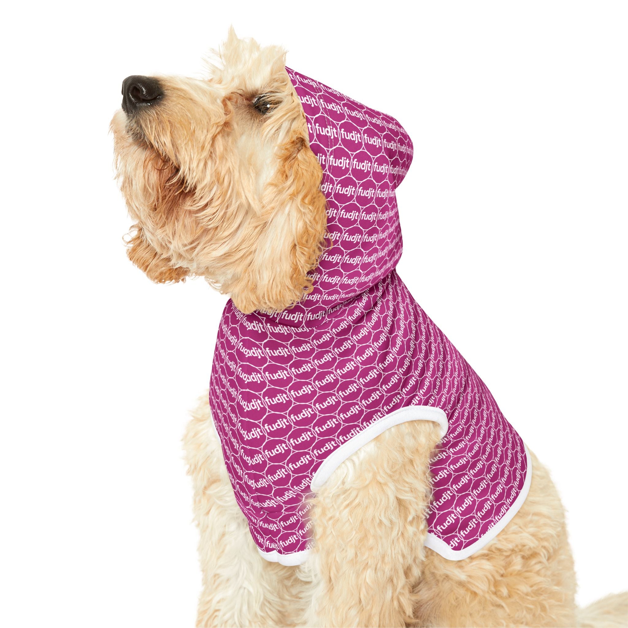 Pink fudjt Pet Hoodie | Unbroken Chain 1.25 | 7 Sizes