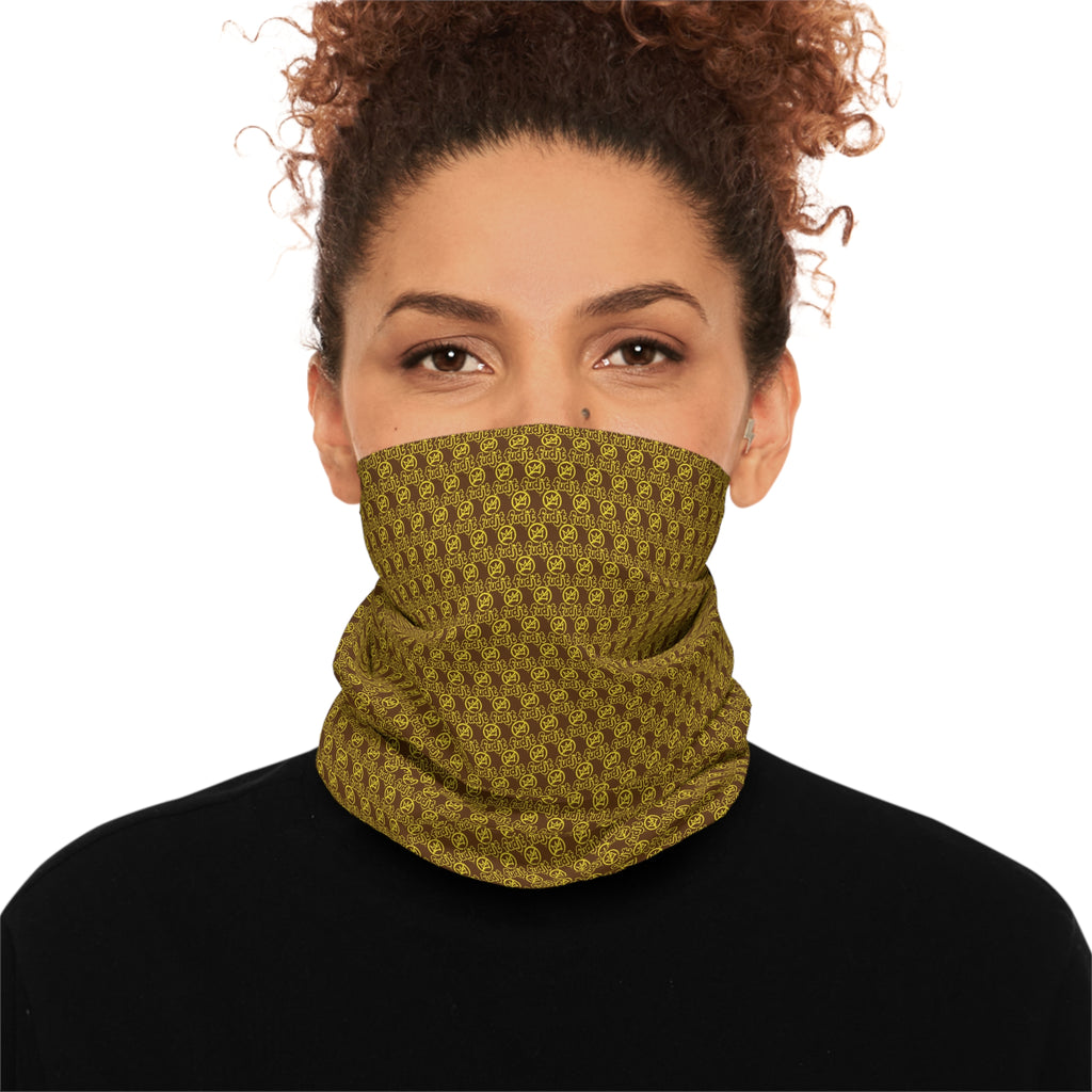 Brown Golden fudjt No Kings .5 Neck Gaiter