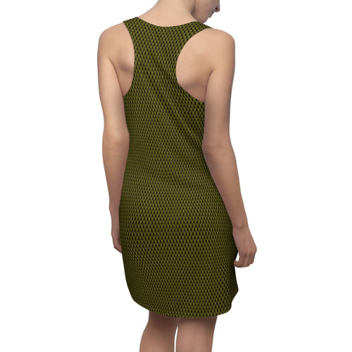 Black Golden fudjt No Kings .5 Chic Racerback Dress - FUDJT design - XS