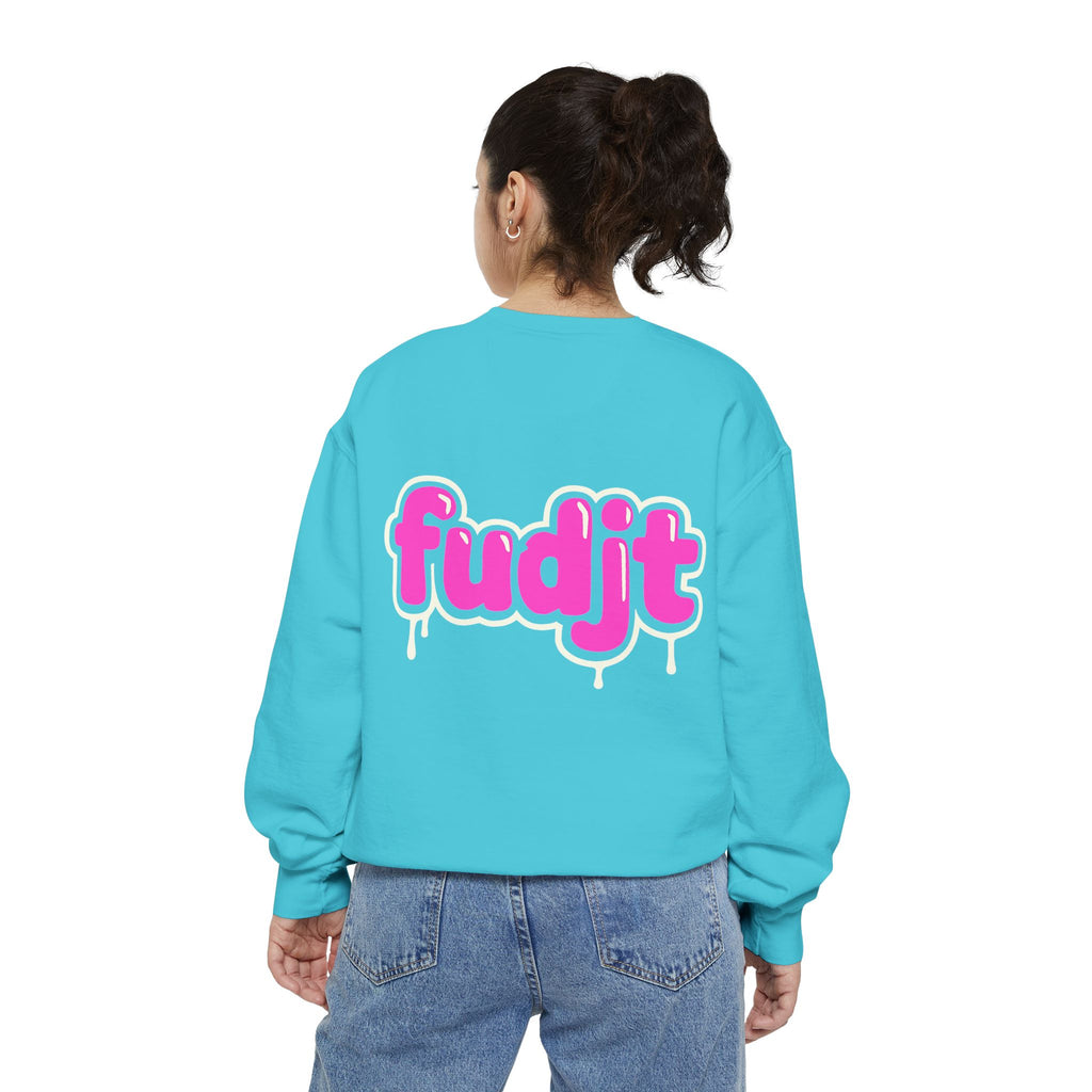 Rebel Loon fudjt Retro Wildlife Crewneck, Bold Pink Drip Backside | 14 Colors