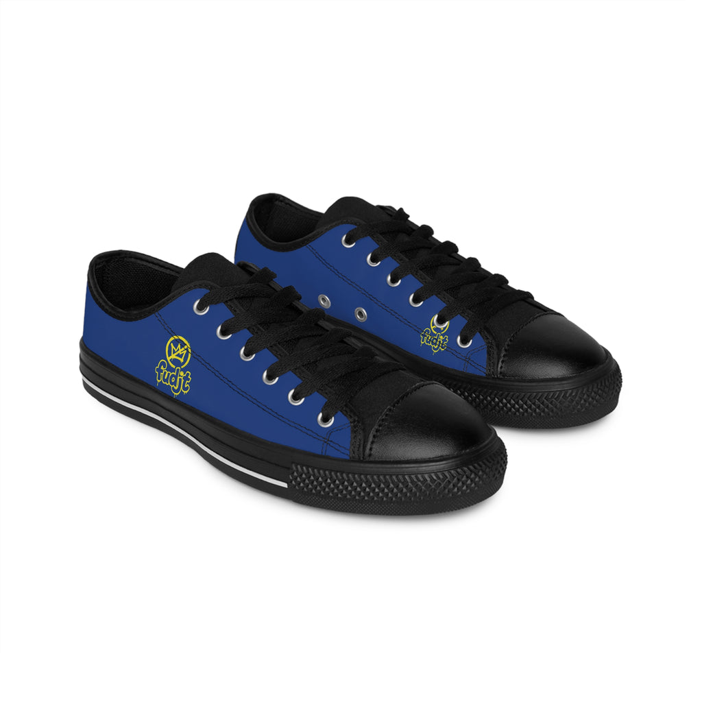 Dark Blue Golden fudjt No Kings Street Style Sneakers | Men & Boys 1.5 Low Top