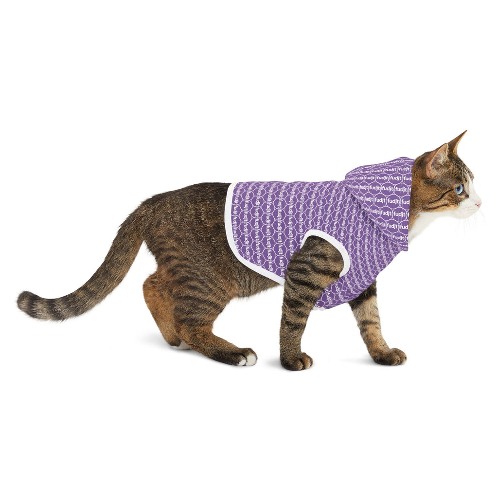 Light Purple fudjt Pet Hoodie | Unbroken Chain 1.25 | 7 Sizes