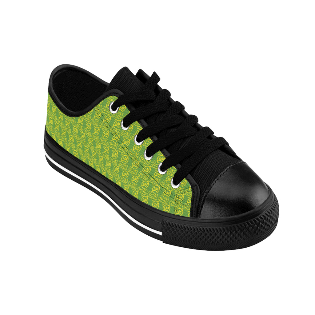 Green Golden fudjt No Kings Street Style Sneakers | Women & Girls All Over .5 Low Top