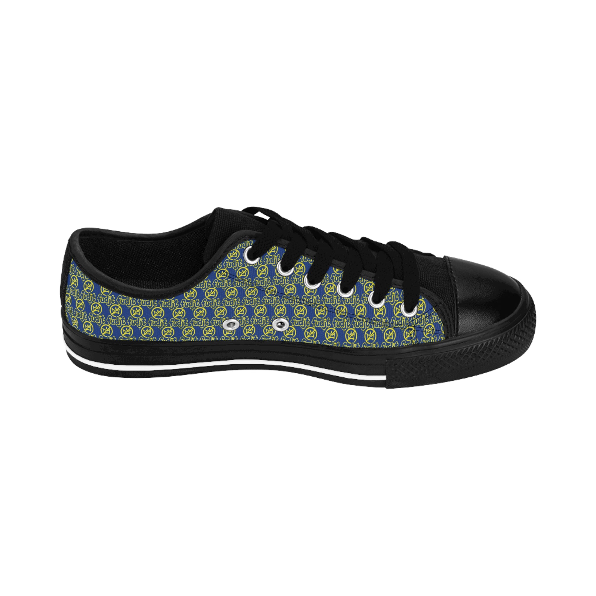 Dark Blue Golden fudjt No Kings Street Style Sneakers | Women & Girls All Over .5 Low Top
