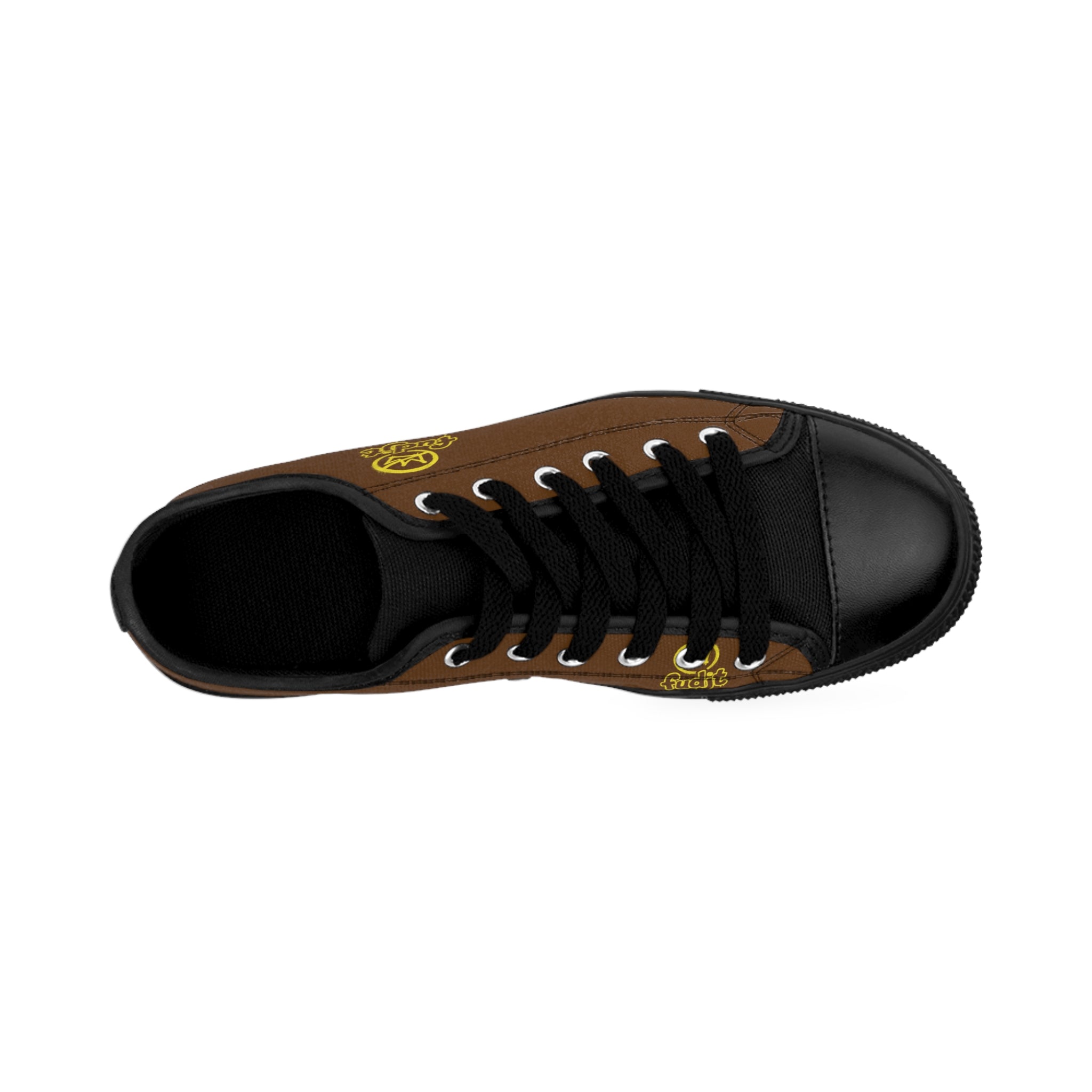 Brown Golden fudjt No Kings Street Style Sneakers | Women & Girls 1.5 Low Top