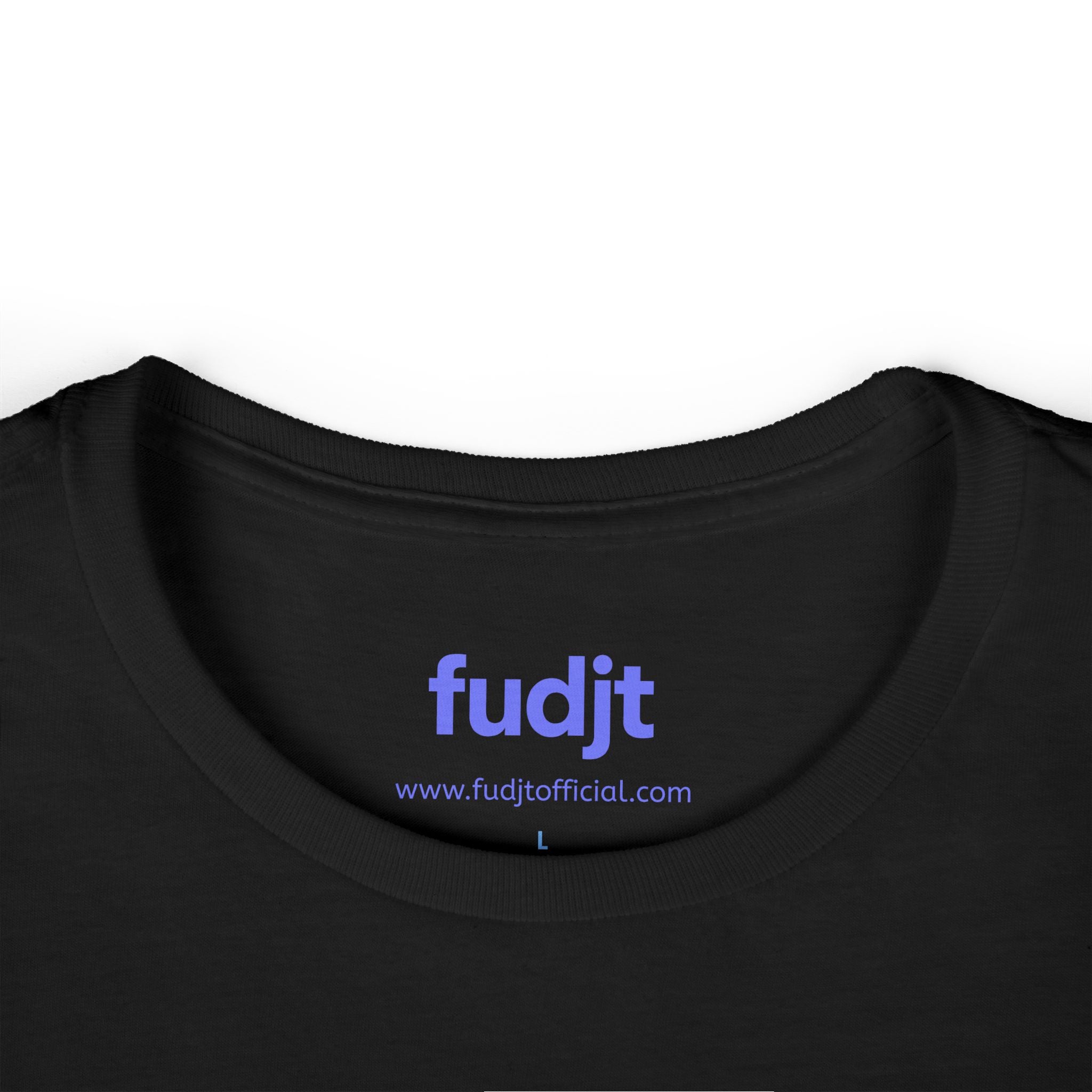 Women's Light Blue fudjt logo Comfy Stylie Tee | 12 Colors
