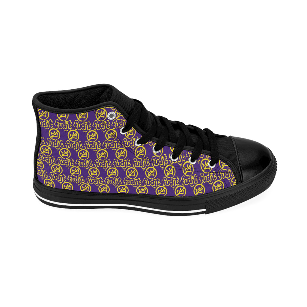 Purple Golden fudjt No Kings Street Style Sneakers | Women & Girls 1 High Top