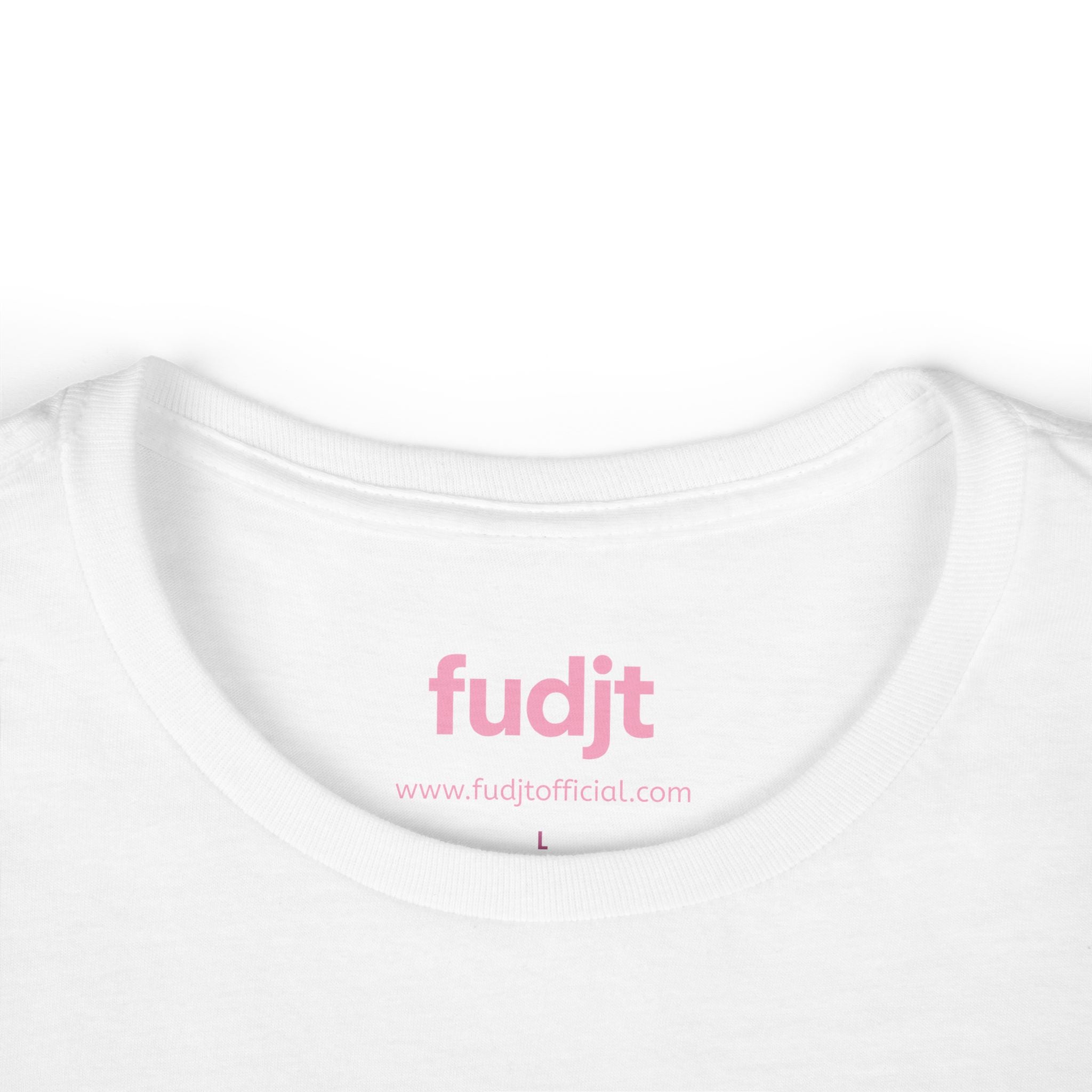 Women's Pink fudjt logo Comfy Stylie Tee | 12 Colors
