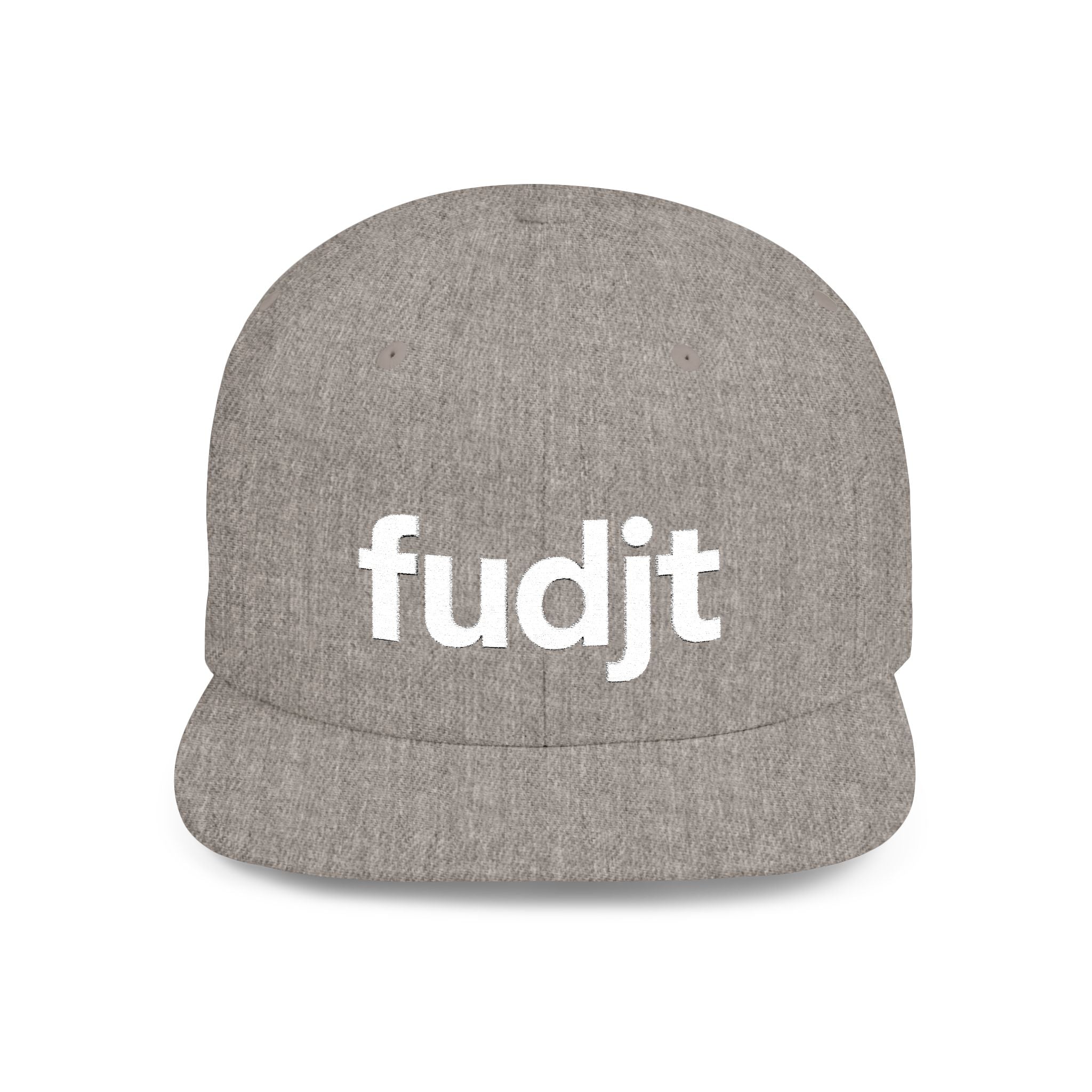 Stylish Flat Bill Snapback White fudjt Streetwear Logo Cap | 12 Colors