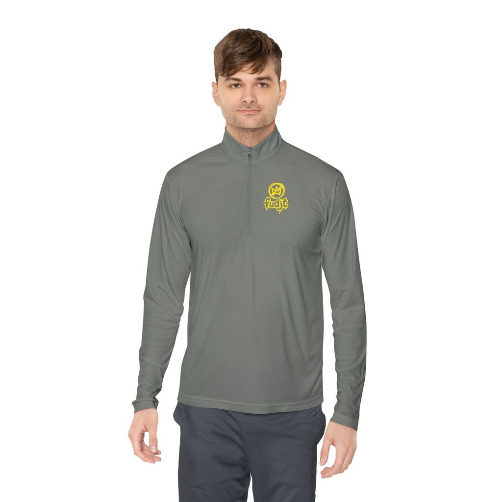 Quarter-Zip Performance Pullover | Golden fudjt No Kings | BOLD BACKSIDE | 8 Colors