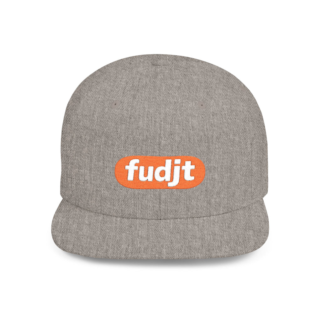 fudjt Flat Bill Snapback Hat | Anti-Supremacy Red Badge Embroidery | 14 Colors