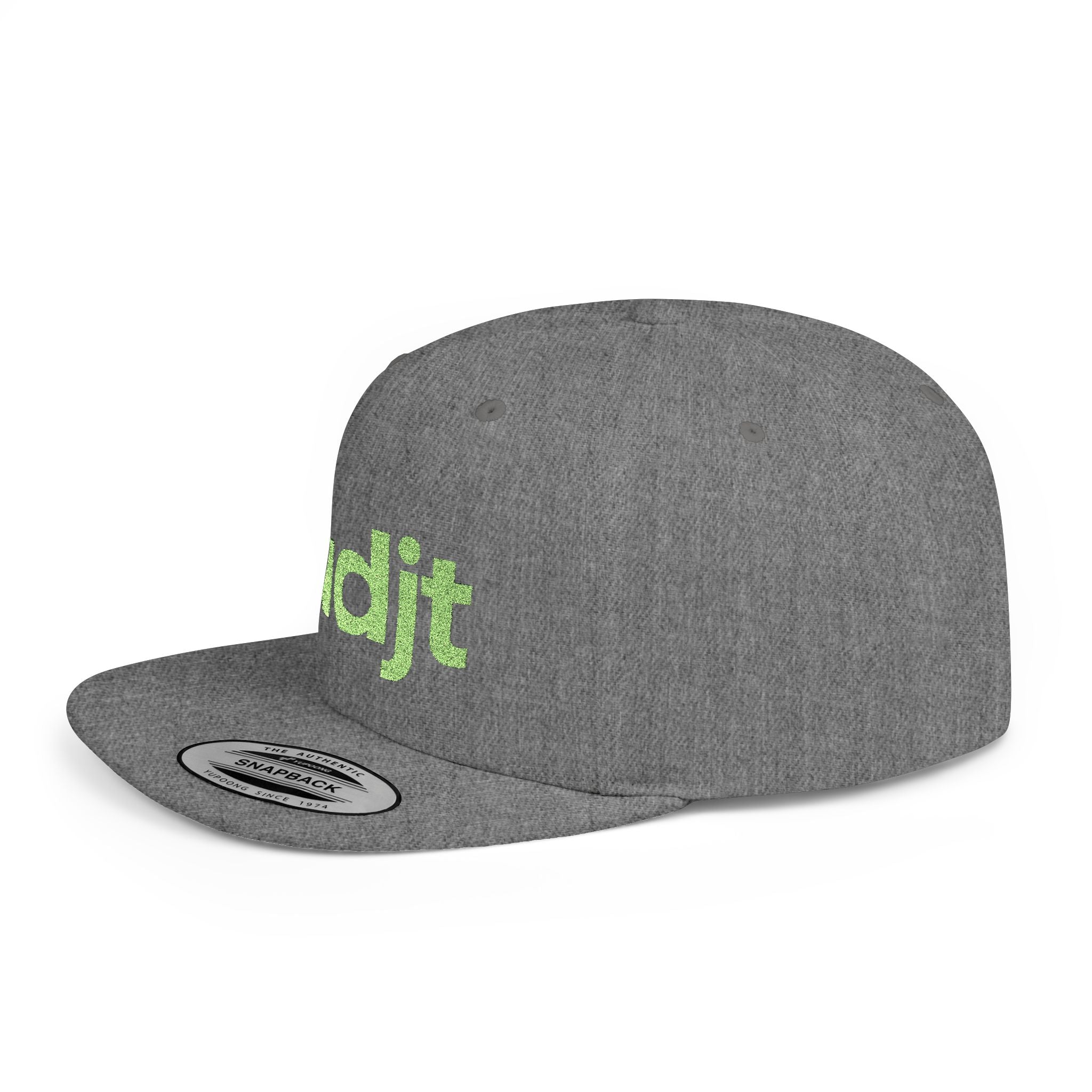 Stylish Flat Bill Snapback Green fudjt Streetwear Logo Cap | 11 Colors