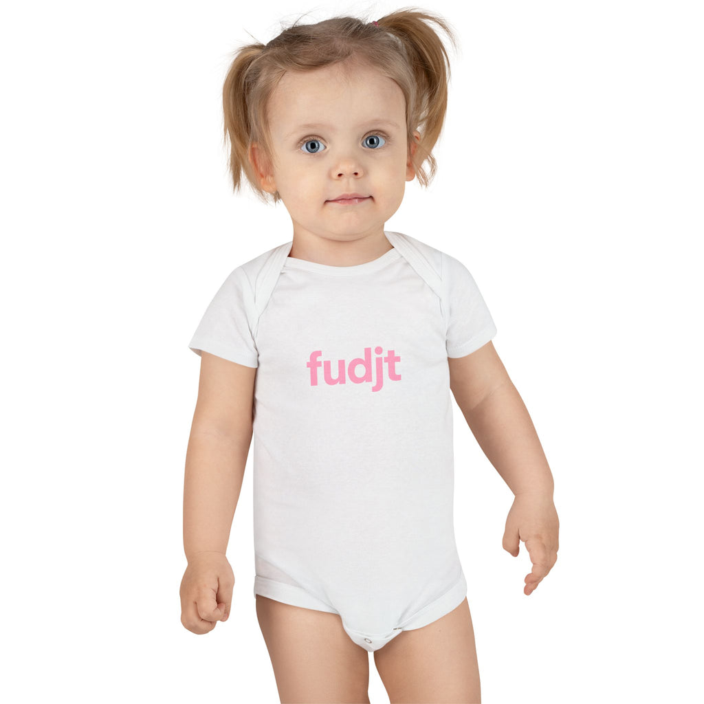 Pink fudjt Logo Baby Onesie | 4 Colors