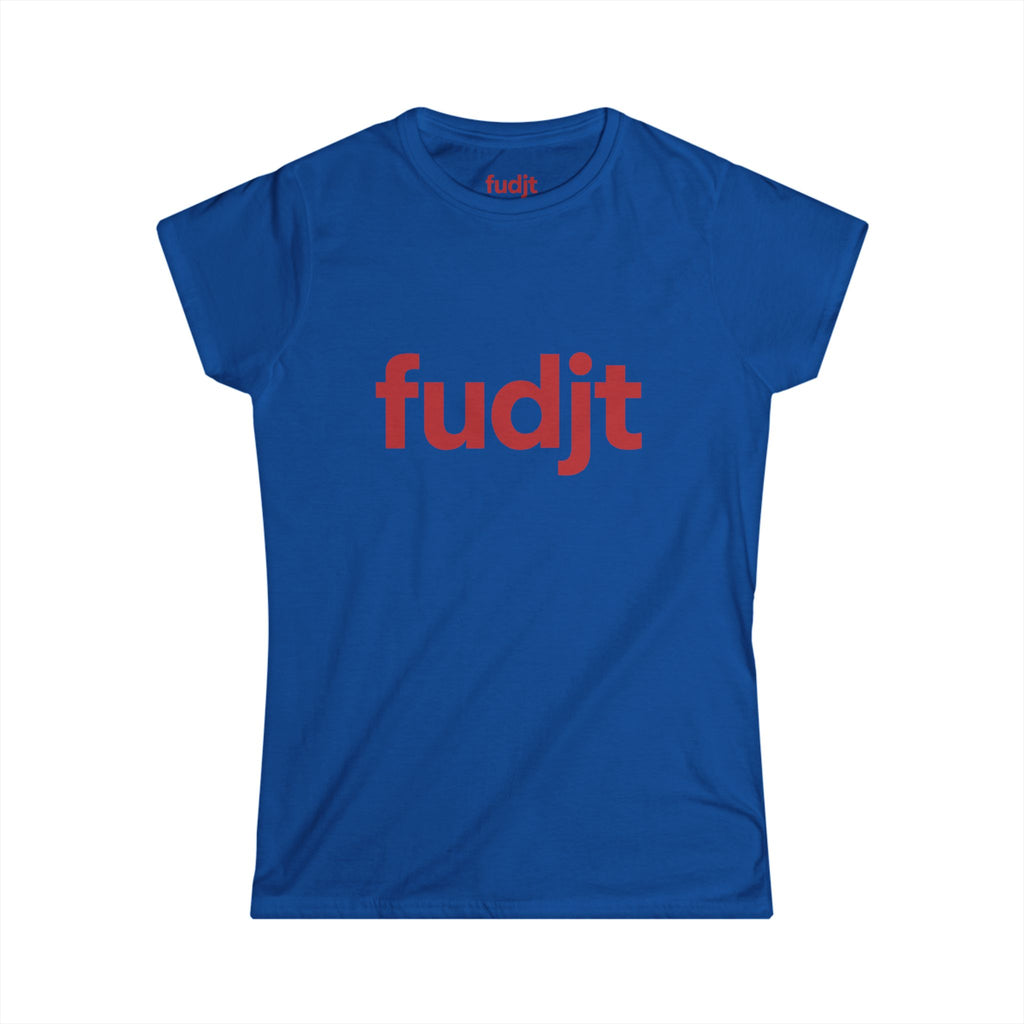 Women's Red fudjt logo Comfy Stylie Tee | 11 Colors