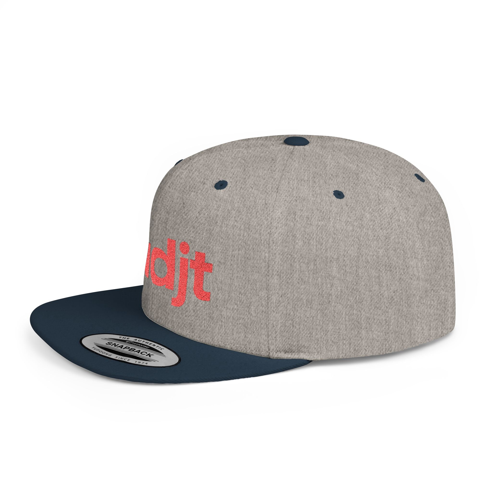 Stylish Flat Bill Snapback Red fudjt Streetwear Logo Cap | 12 Colors