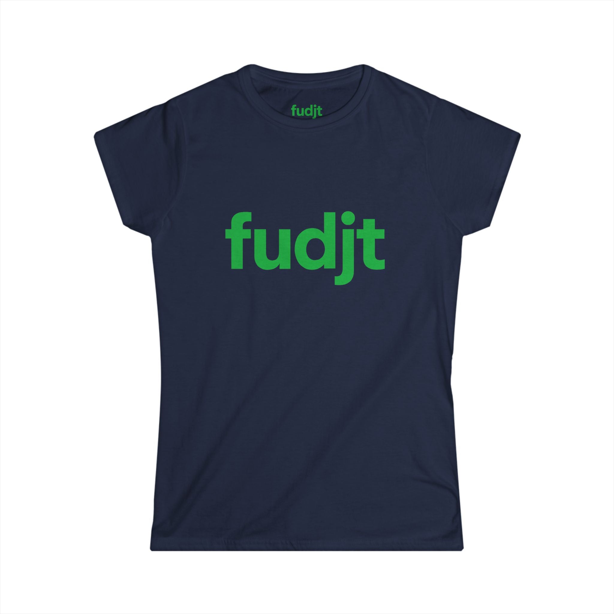 Women's Green fudjt logo Comfy Stylie Tee | 12 Colors
