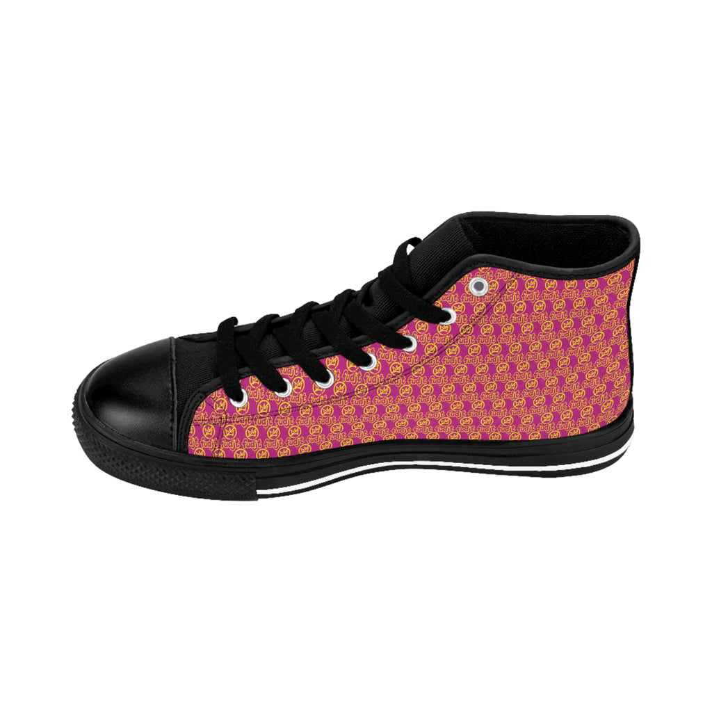 Pink Golden fudjt No Kings Street Style Sneakers | Women & Girls .5 High Top
