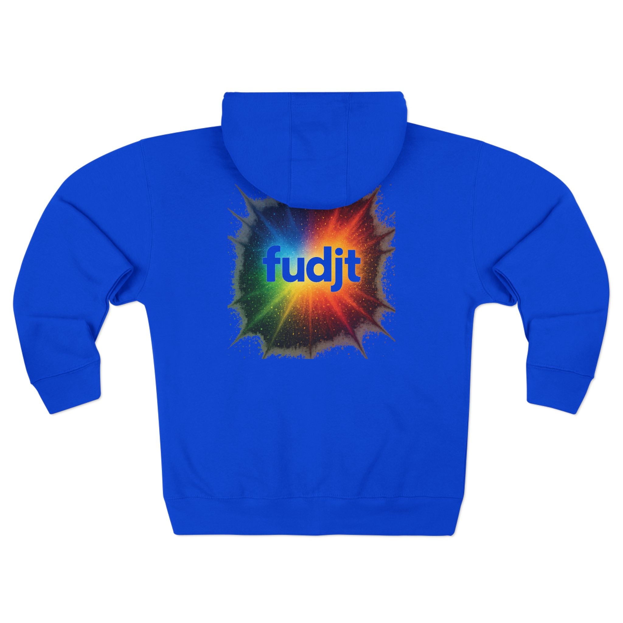 fudjt Burst of Empowerment Zip Hoodie | Front & Back Graphic | 8 Colors