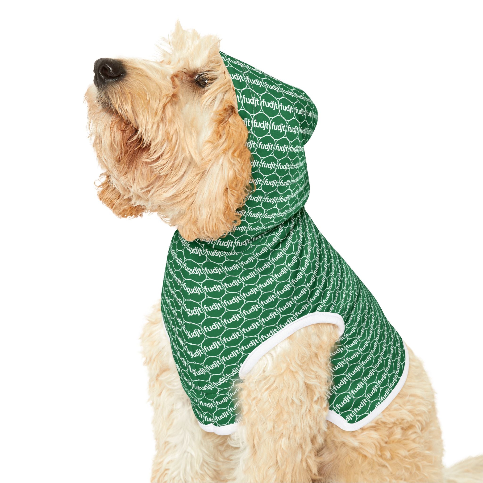 Dark Green fudjt Pet Hoodie | Unbroken Chain 1.25 | 7 Sizes