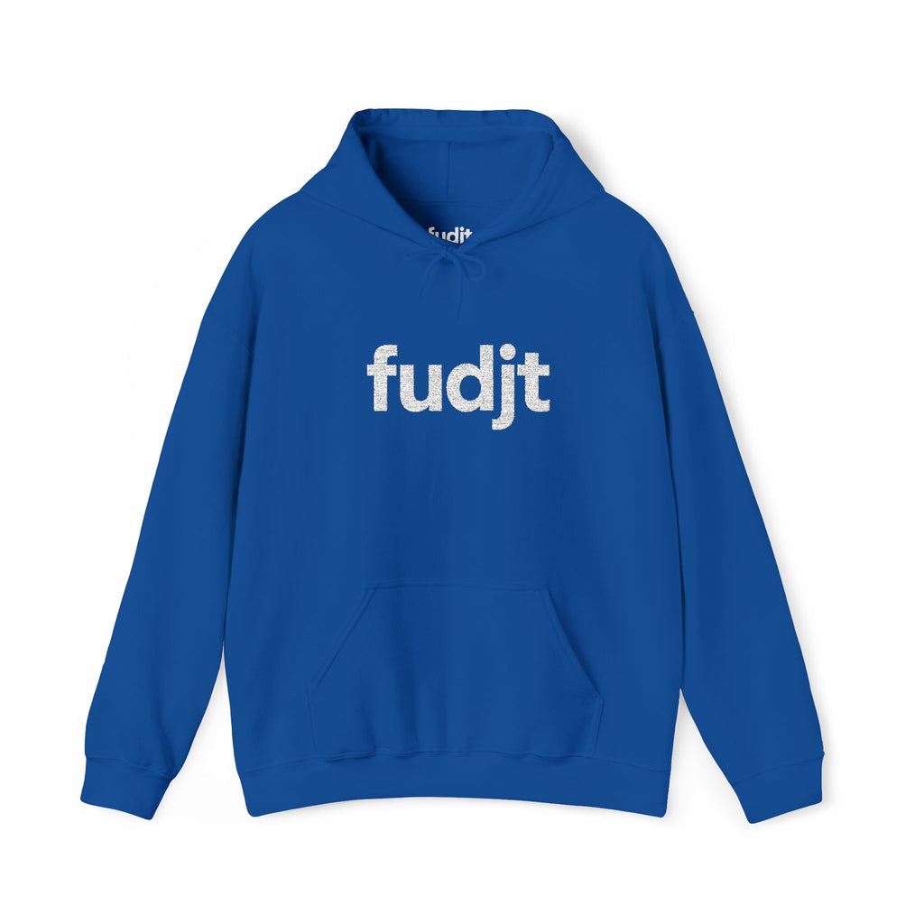 White fudjt Embroidered Heavy Blend Hooded Sweatshirt | 15 Colors | Stand For Something.
