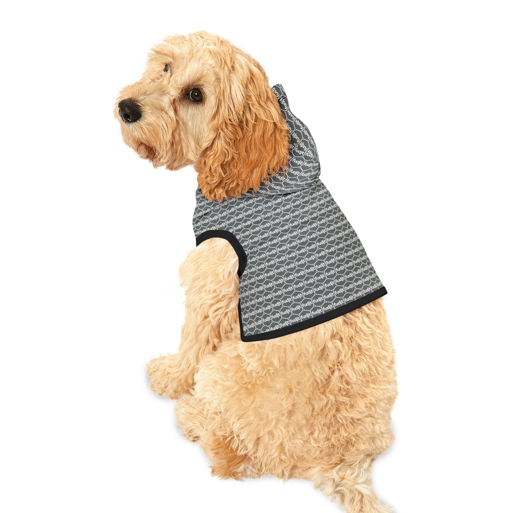 Dark Gray fudjt Pet Hoodie | Unbroken Chain 1.25 | 7 Sizes