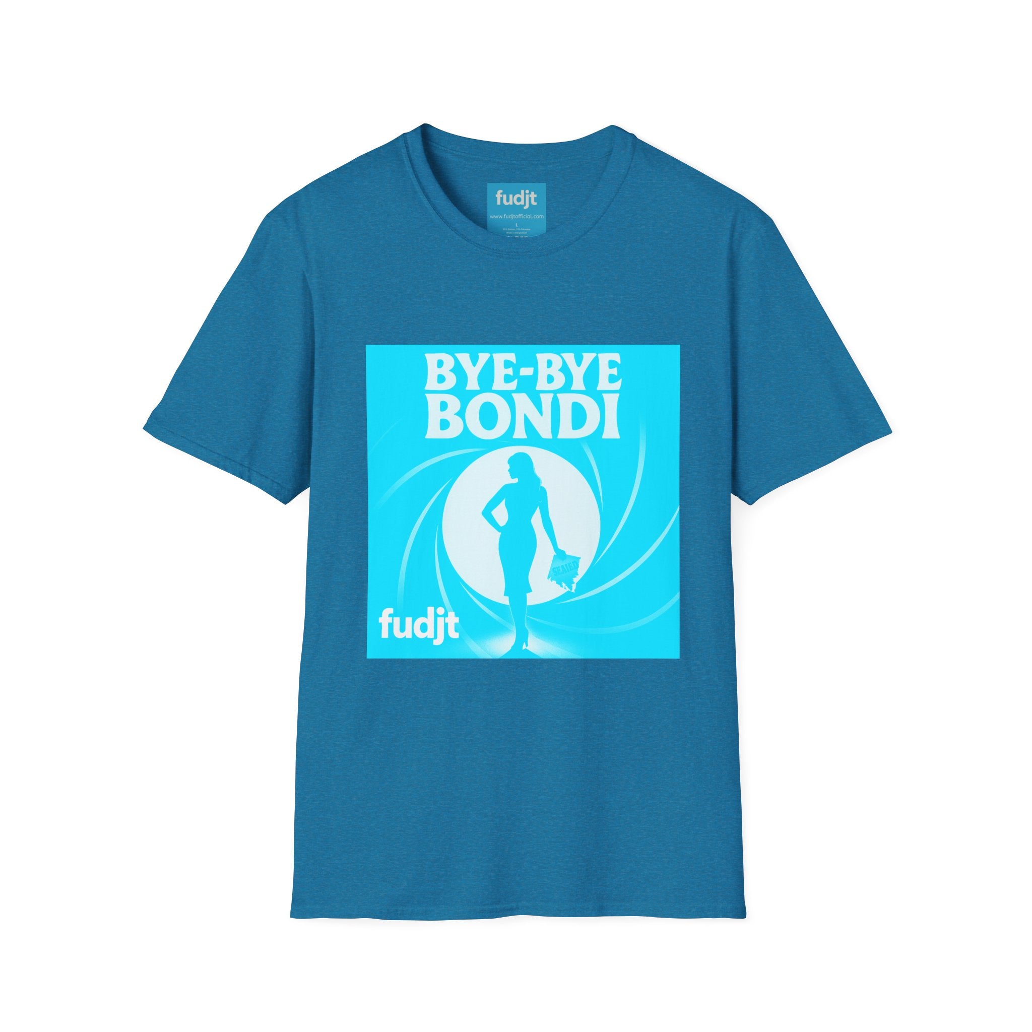 Bye-Bye Bondi | Blue Smoke Screen Retro fudjt Tee | 15 Colors