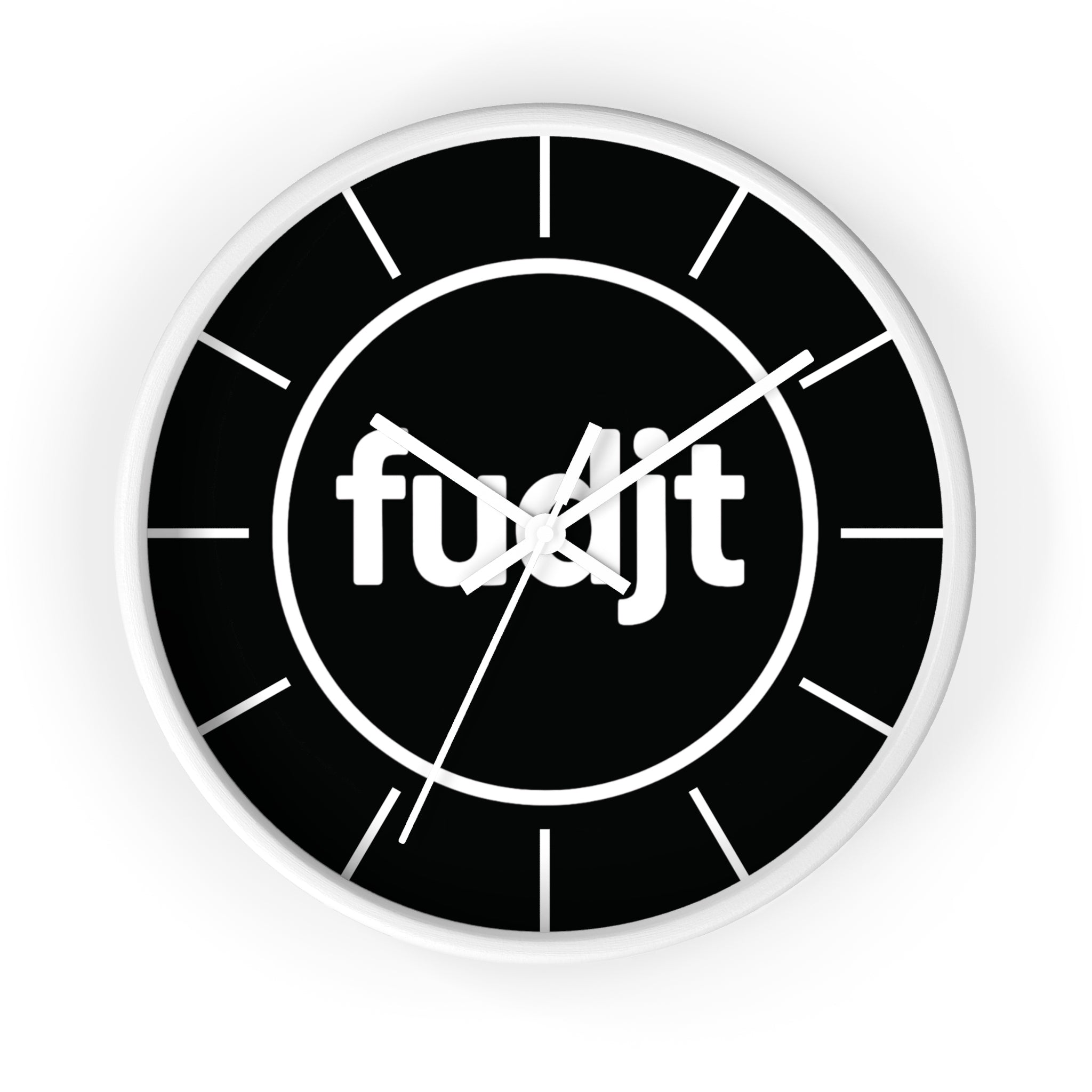 fudjt 10" Wall Clock |  Wood Frame in 3 Colors