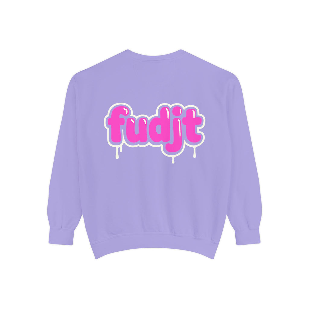 Rebel Loon fudjt Retro Wildlife Crewneck, Bold Pink Drip Backside | 14 Colors