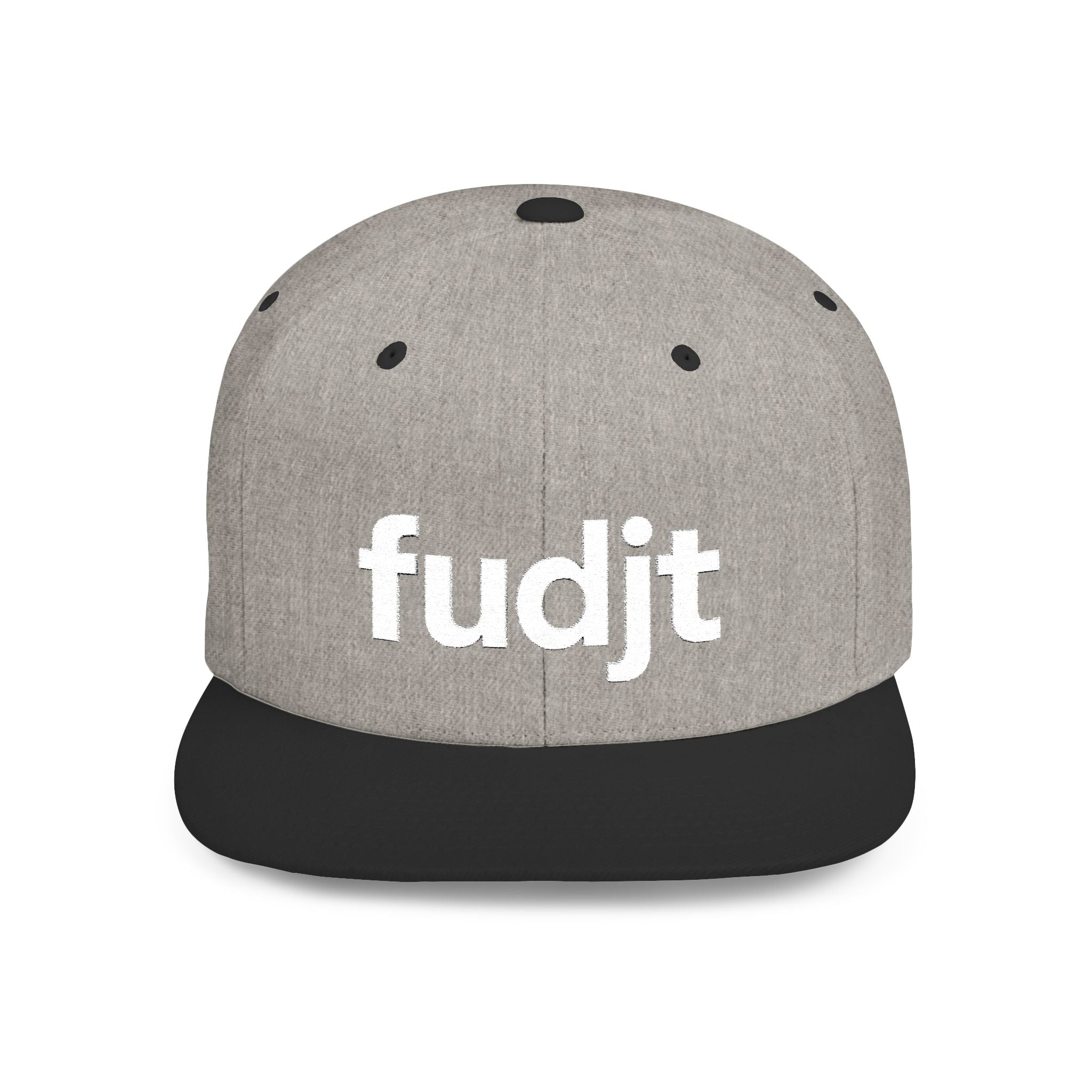 Stylish Flat Bill Snapback White fudjt Streetwear Logo Cap | 12 Colors