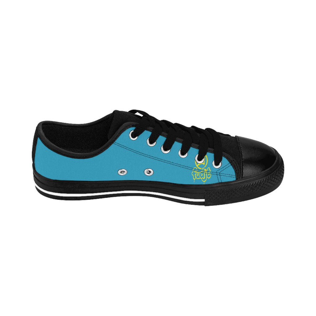 Turquoise Golden fudjt No Kings Street Style Sneakers | Women & Girls 1.5 Low Top