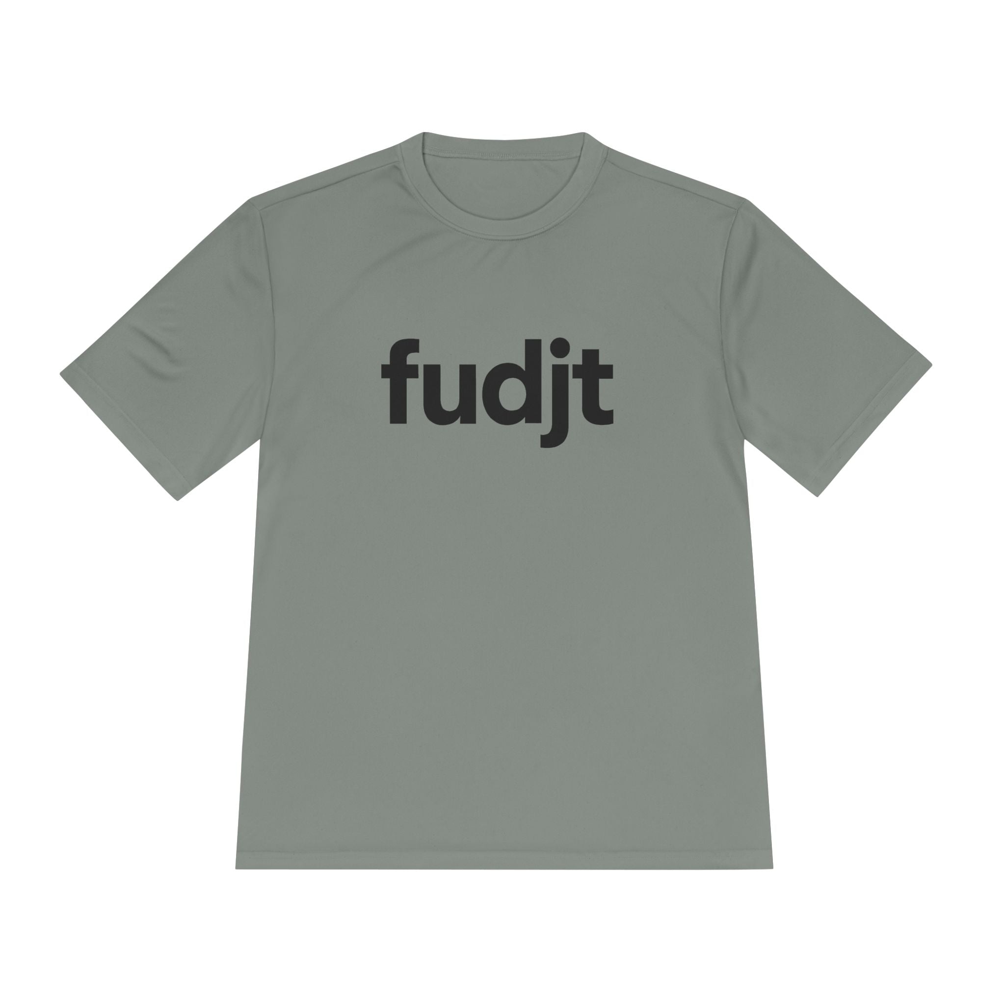 Black fudjt design Moisture Wicking Performance Tee | 12 Colors - FUDJT design - Grey Concrete