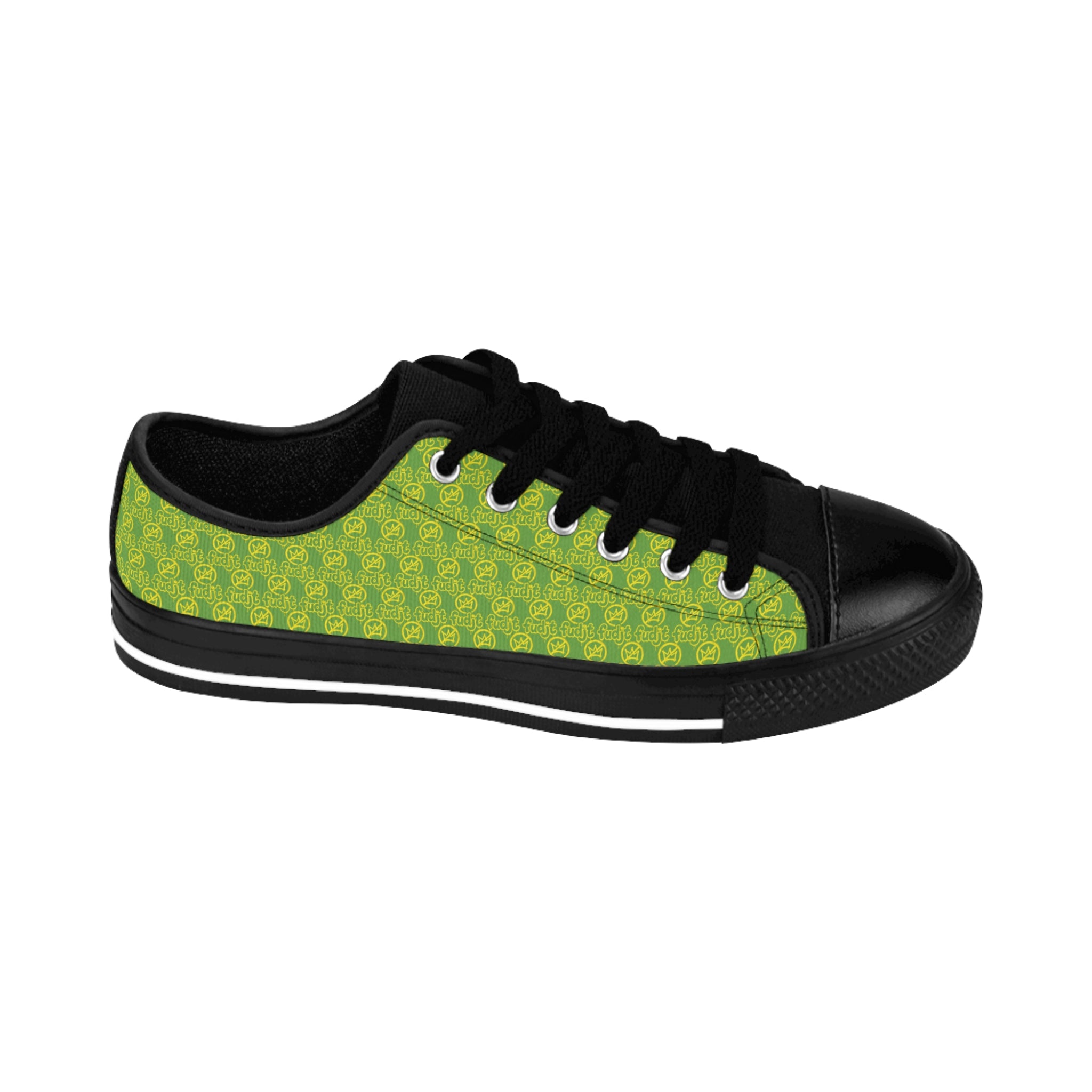 Green Golden fudjt No Kings Street Style Sneakers | Women & Girls All Over .5 Low Top
