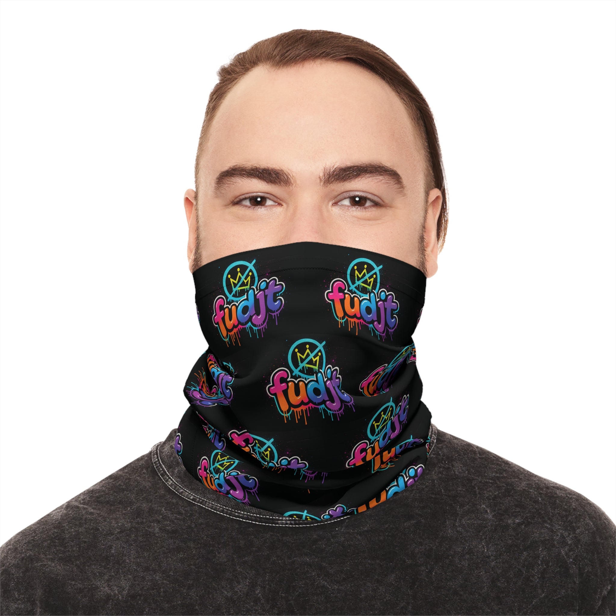 fudjt No Kings Clown Town 3 Neck Gaiter